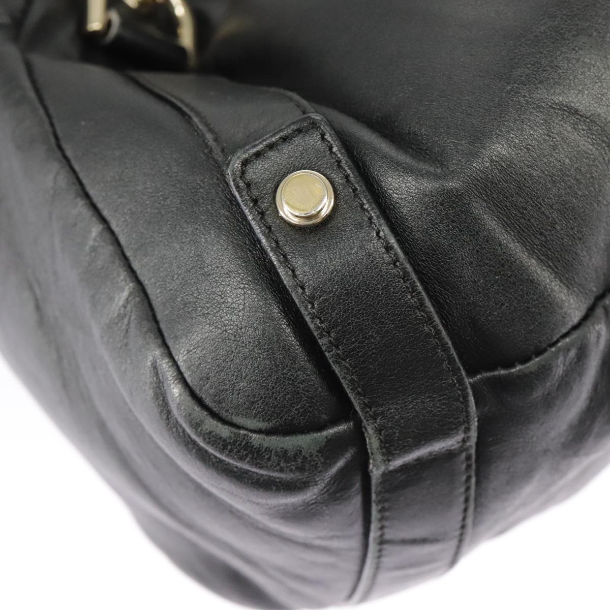 Gucci Abbey Black Leather Tote Bag