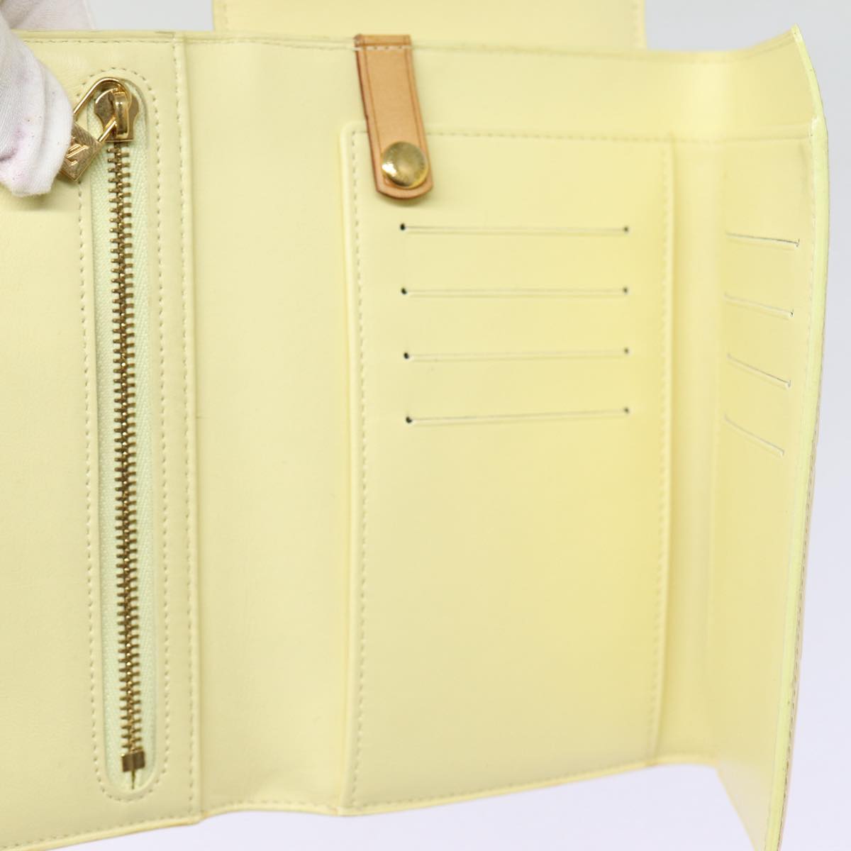 Louis Vuitton Walker Yellow Patent Leather Wallet