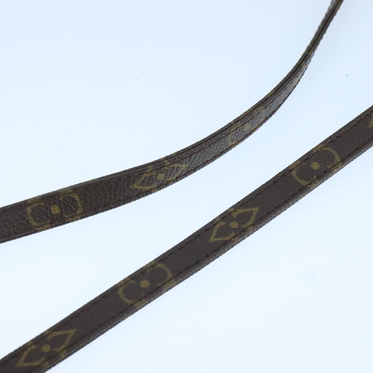 Louis Vuitton Shoulder Strap Brown Canvas Bag Jewelry