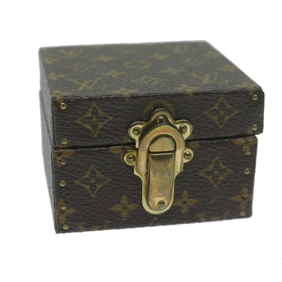 Louis Vuitton Jewelry Case Brown Canvas Jewelleryset Jewelry