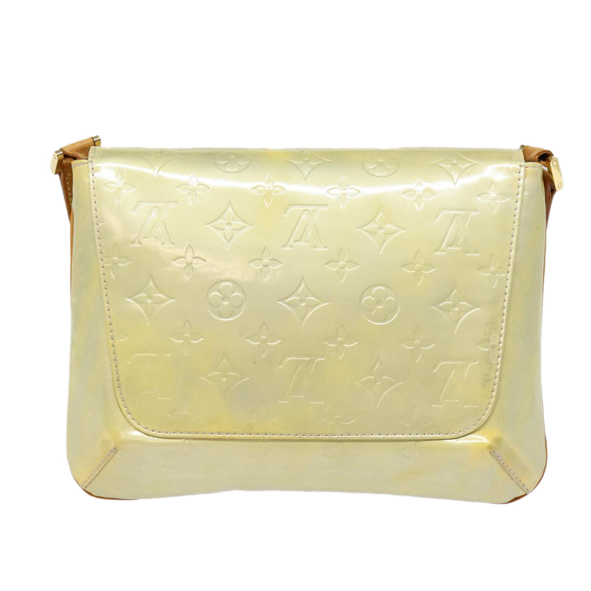 Louis Vuitton Thompson Street Grey Patent Leather Shoulder Bag