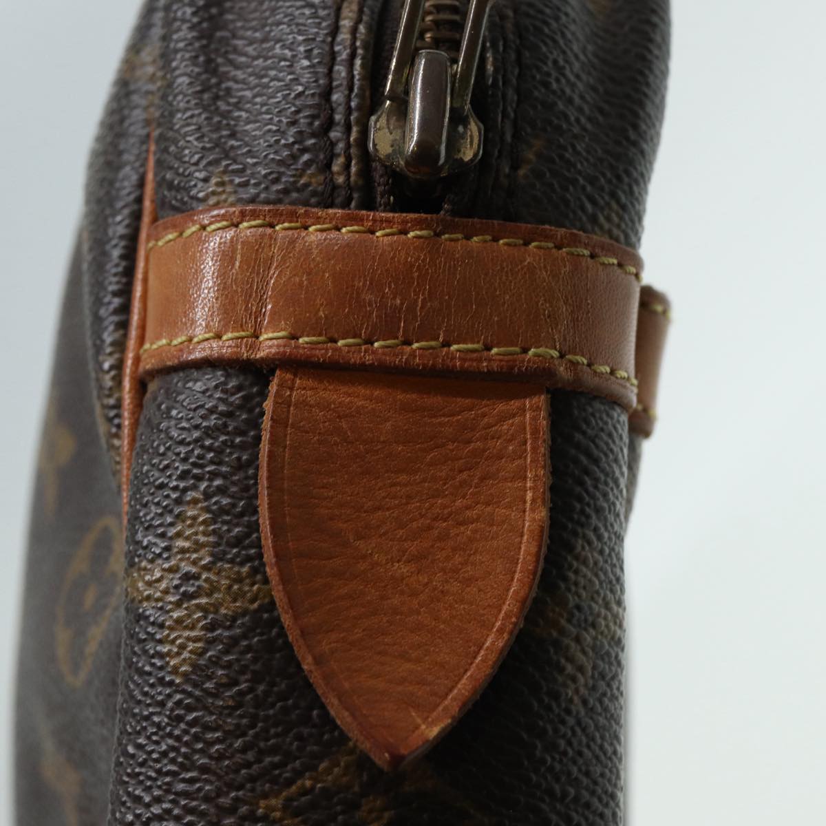 Louis Vuitton Compiegne 28 Brown Canvas Clutch Bag