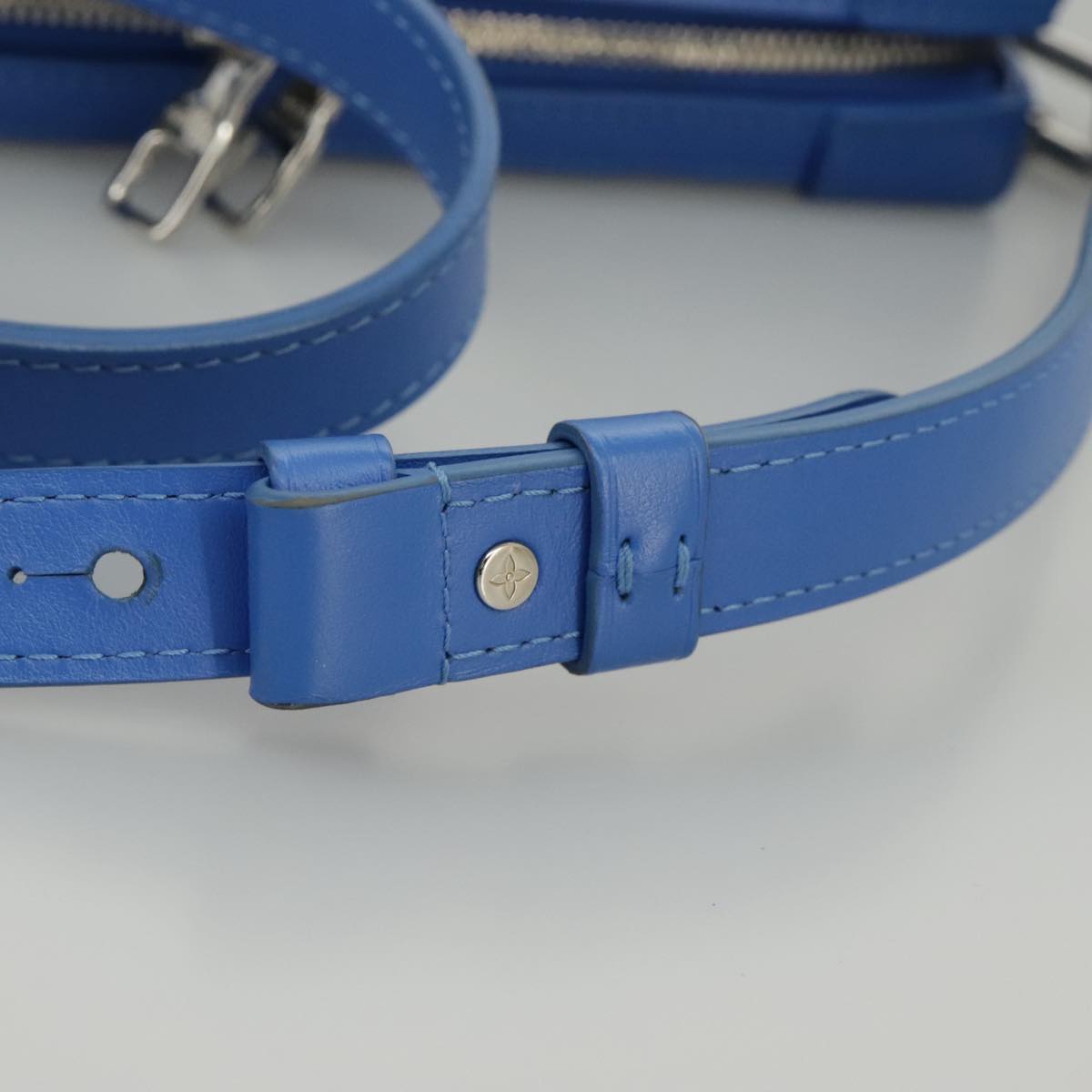 Louis Vuitton Trunk Blue Canvas Shoulder Bag