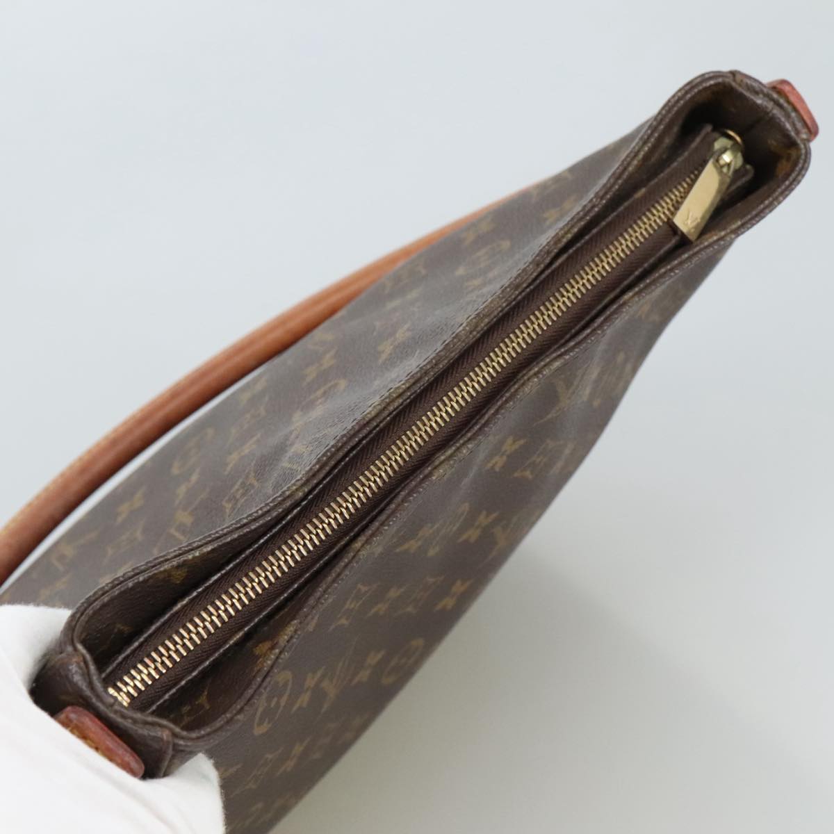 Louis Vuitton Looping Gm Brown Canvas Shoulder Bag