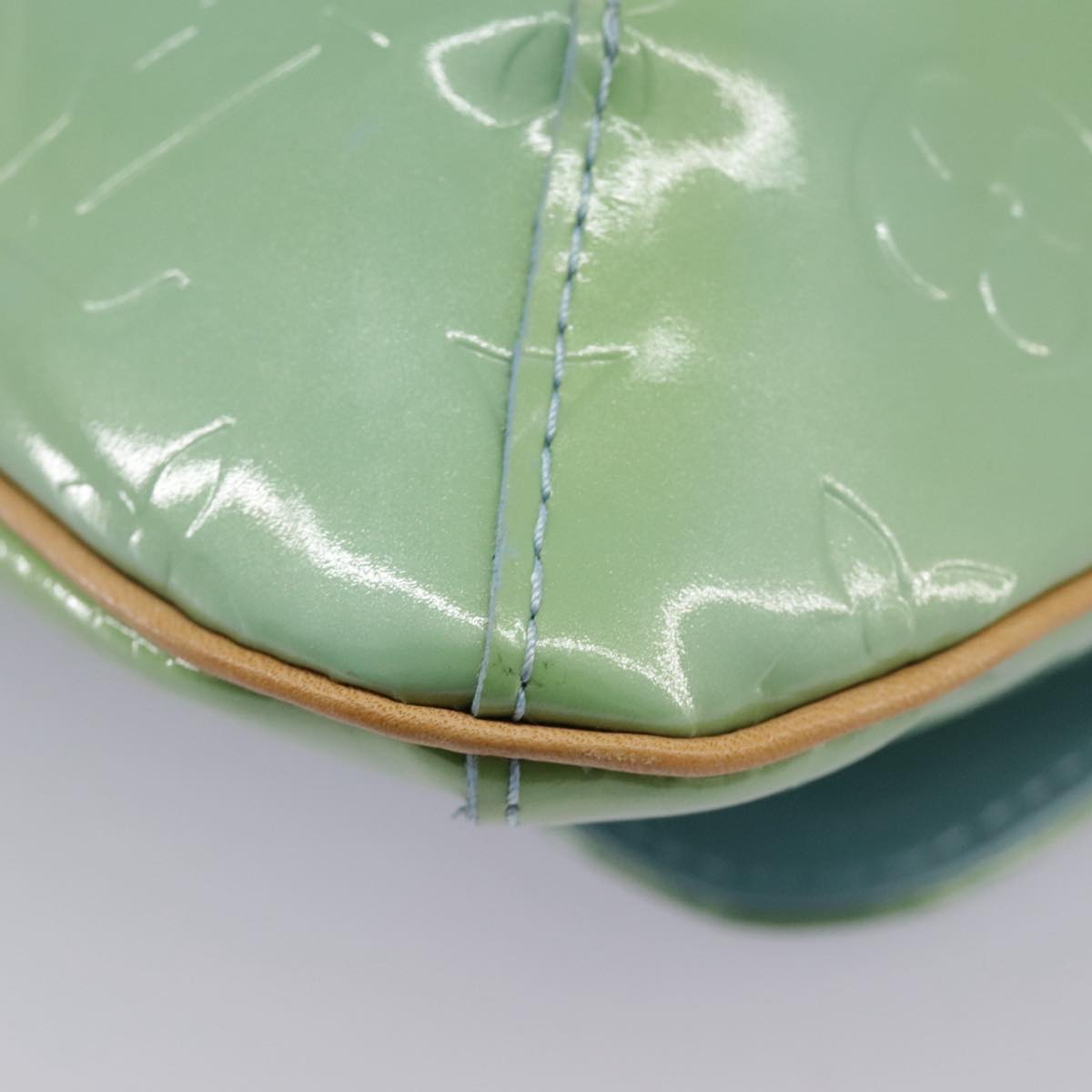 Louis Vuitton Thompson Street Green Patent Leather Shoulder Bag