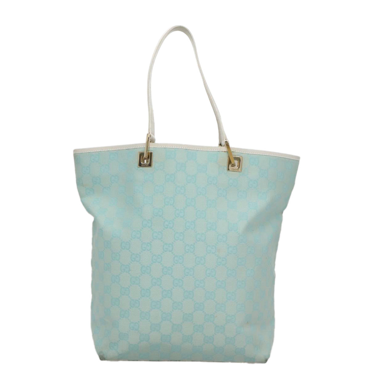 Gucci Gg Canvas Blue Canvas Tote Bag ()