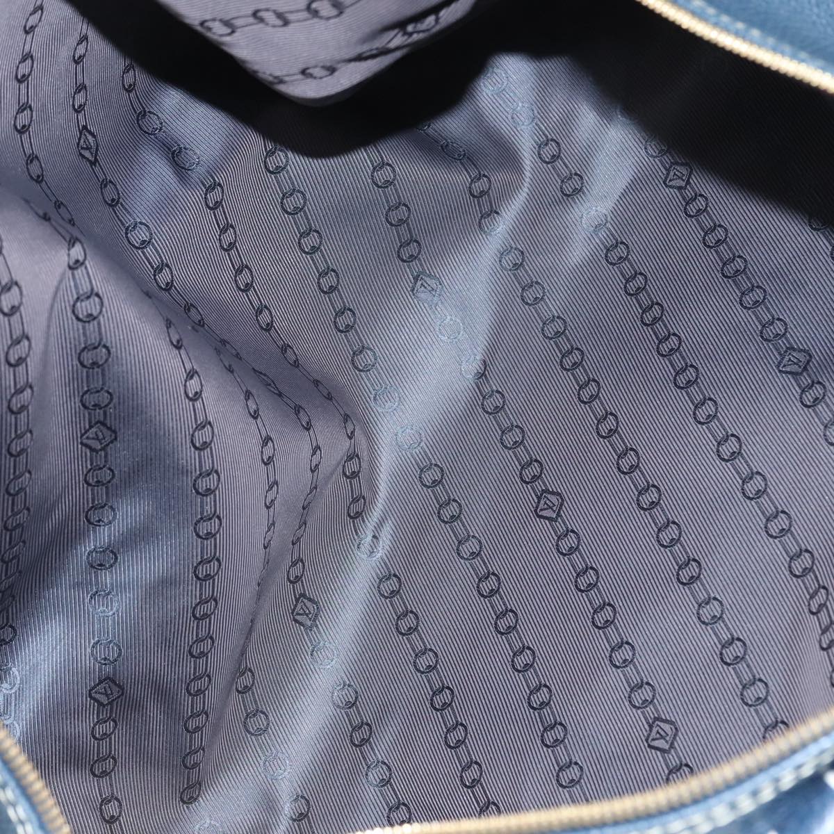 Louis Vuitton Keepall 50 Navy Leather Travel Bag
