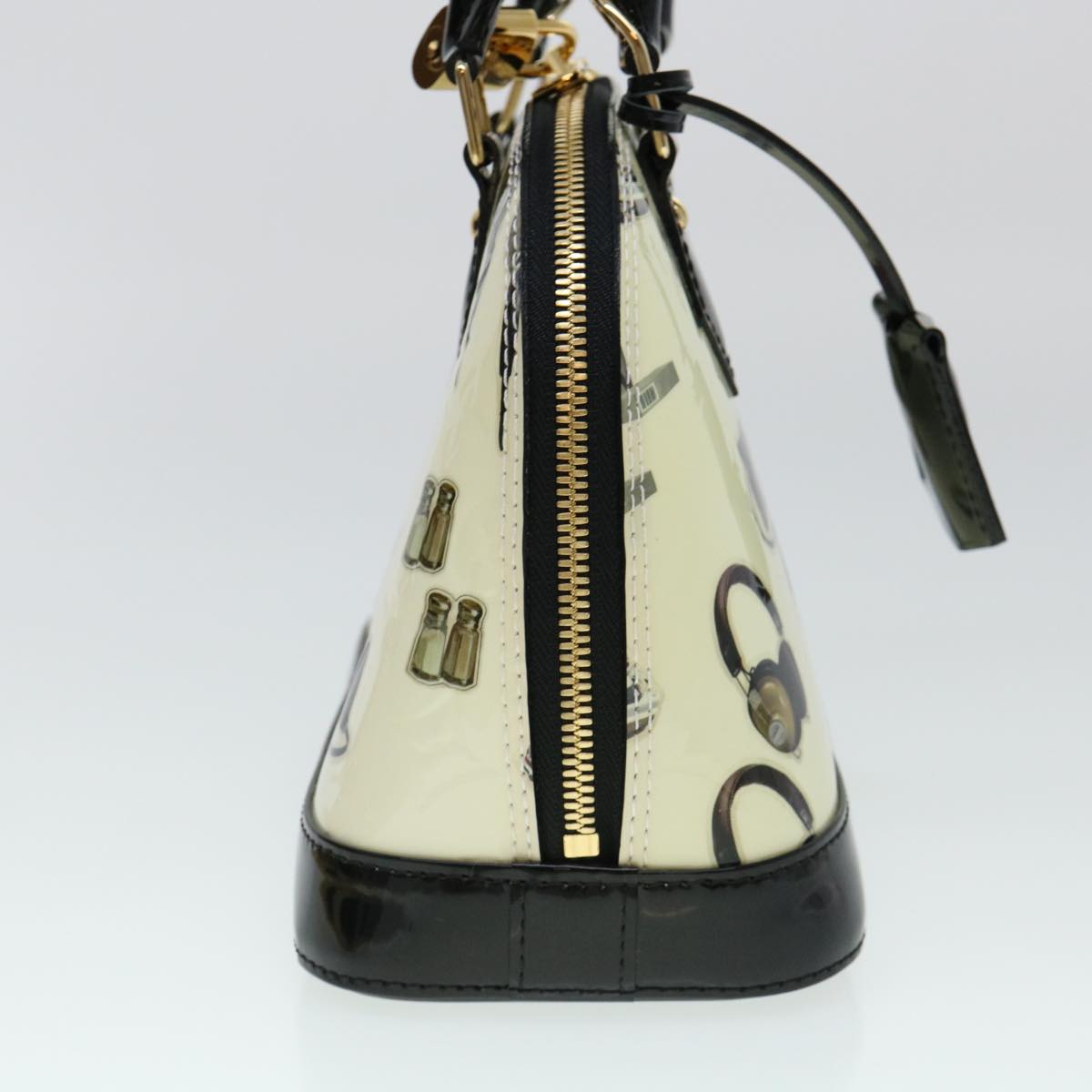 Louis Vuitton Alma White Patent Leather Handbag