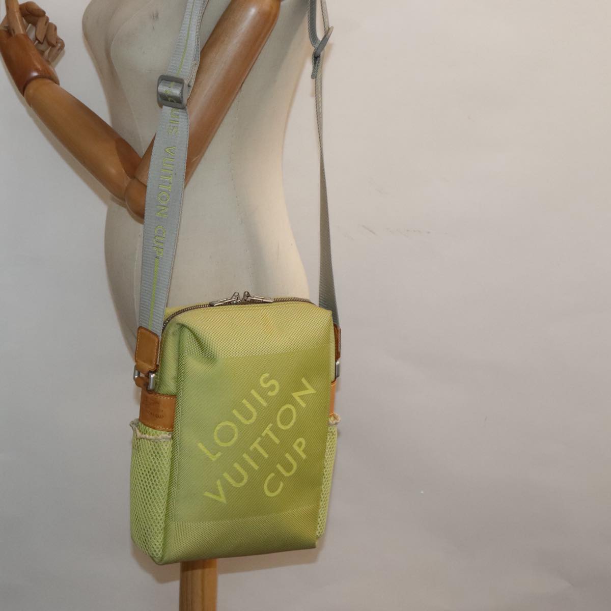 Louis Vuitton Weathery Green Canvas Shoulder Bag