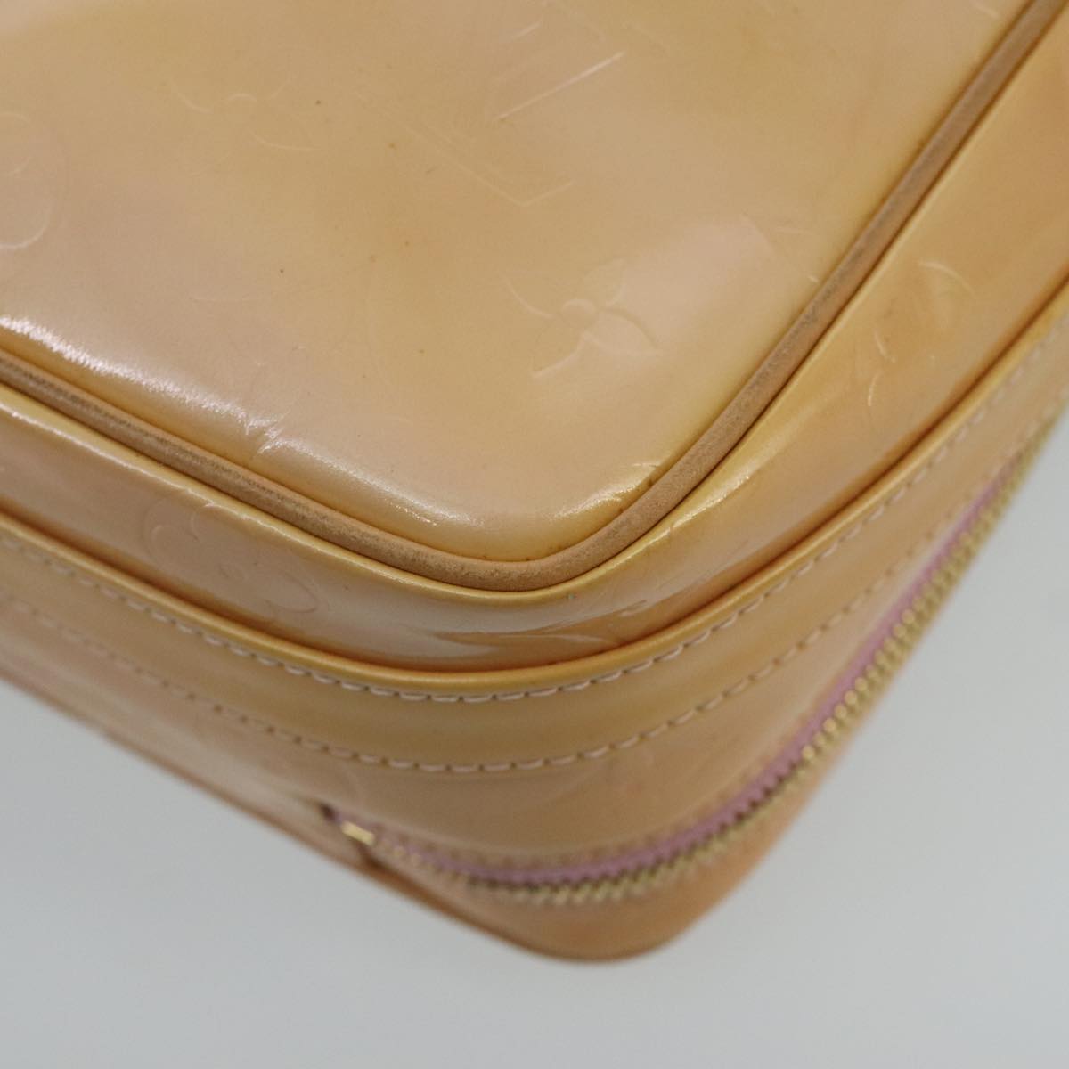 Louis Vuitton Wooster Camel Patent Leather Shoulder Bag