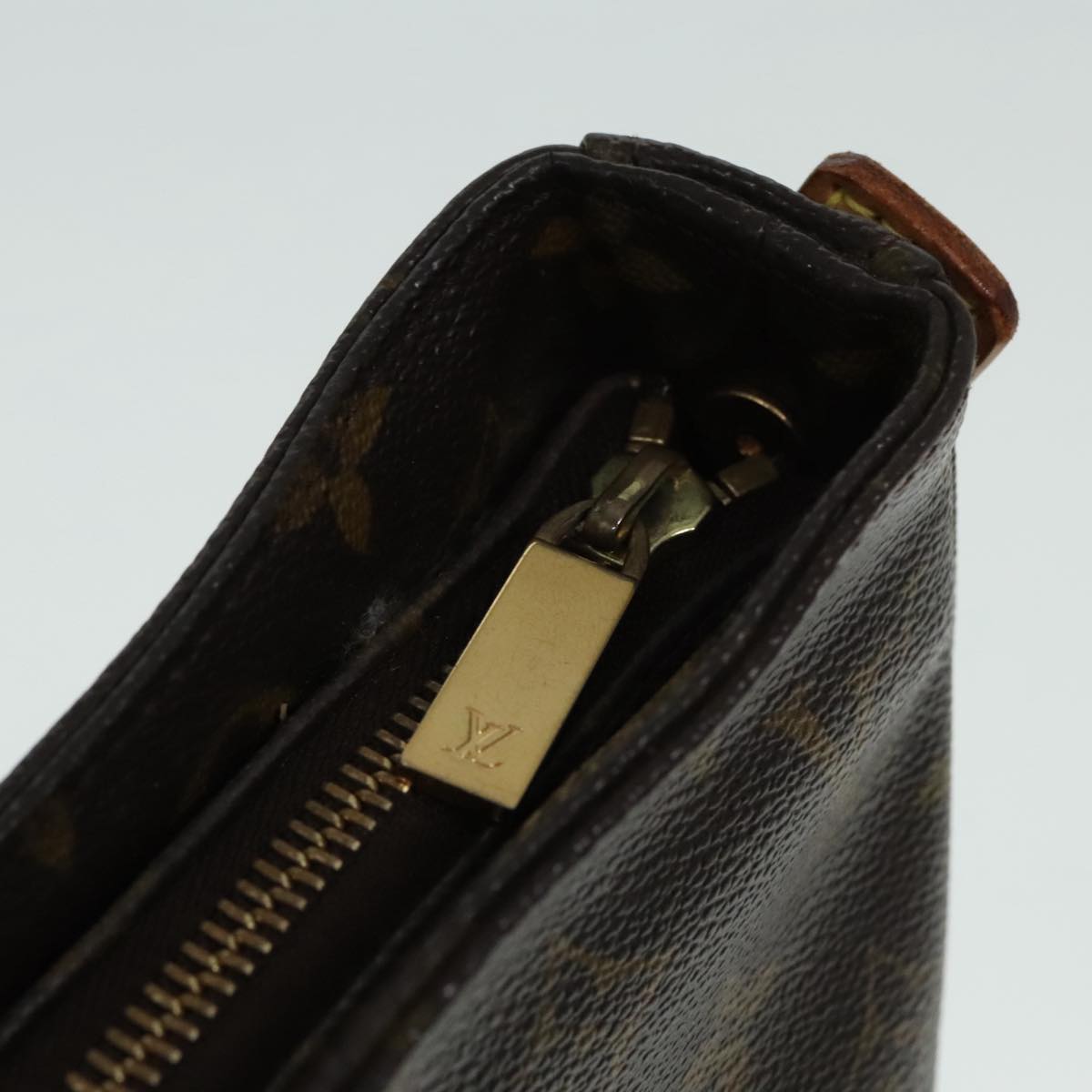 Louis Vuitton Looping Gm Brown Canvas Shoulder Bag