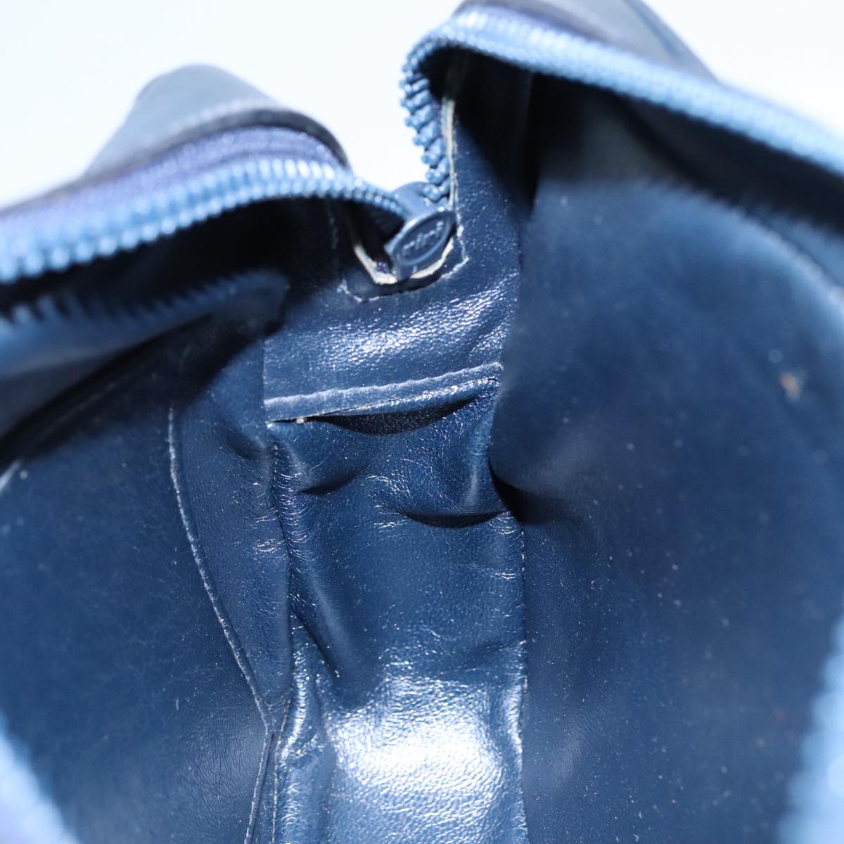 Gucci Interlocking G Navy Leather Shoulder Bag