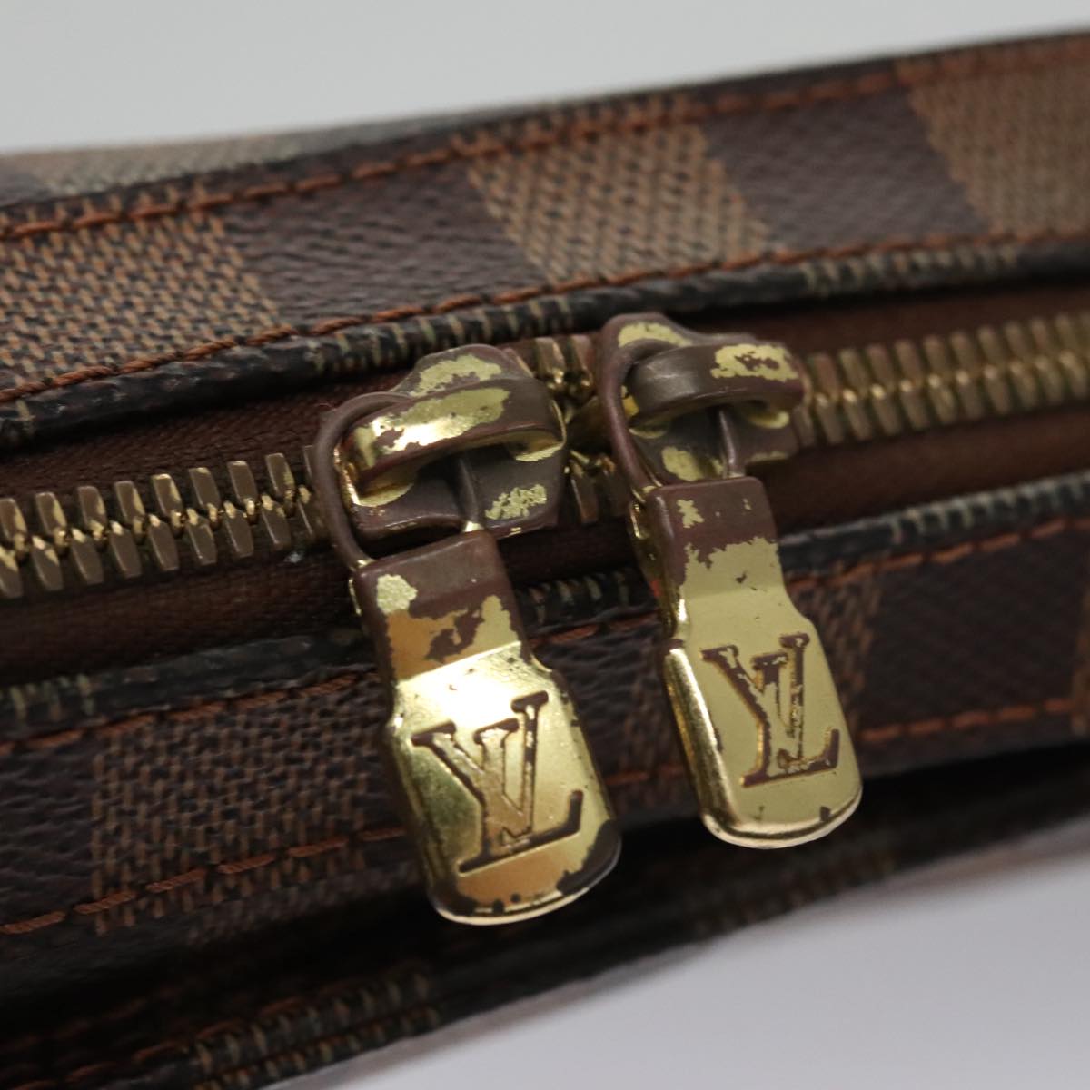 Louis Vuitton Geronimos Brown Canvas Shoulder Bag