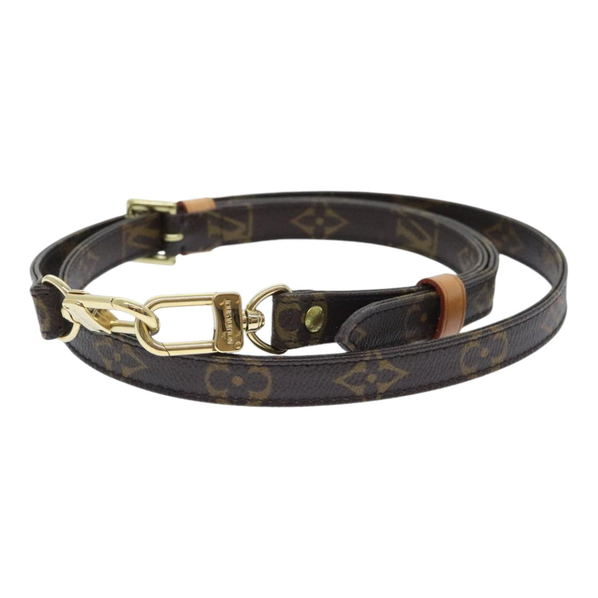 Louis Vuitton Shoulder Strap Brown Canvas Bag Jewelry