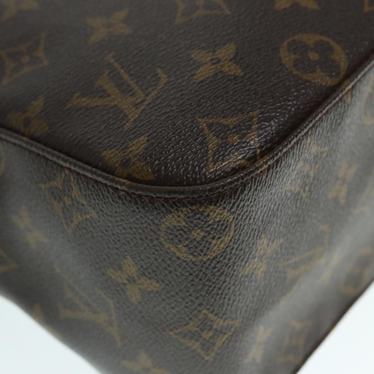 Louis Vuitton Looping Gm Brown Canvas Shoulder Bag