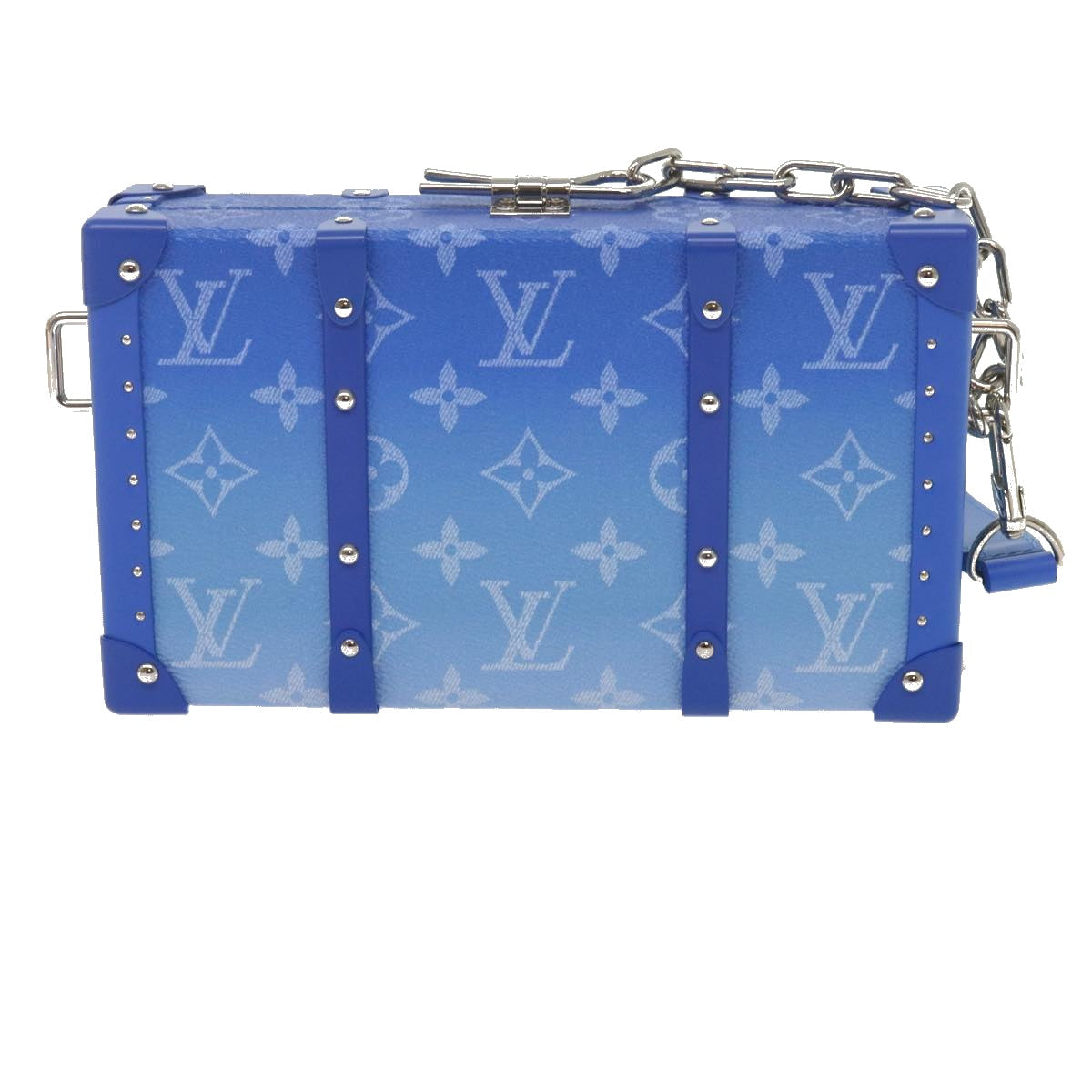 Louis Vuitton Blue Leather Clutch Bag