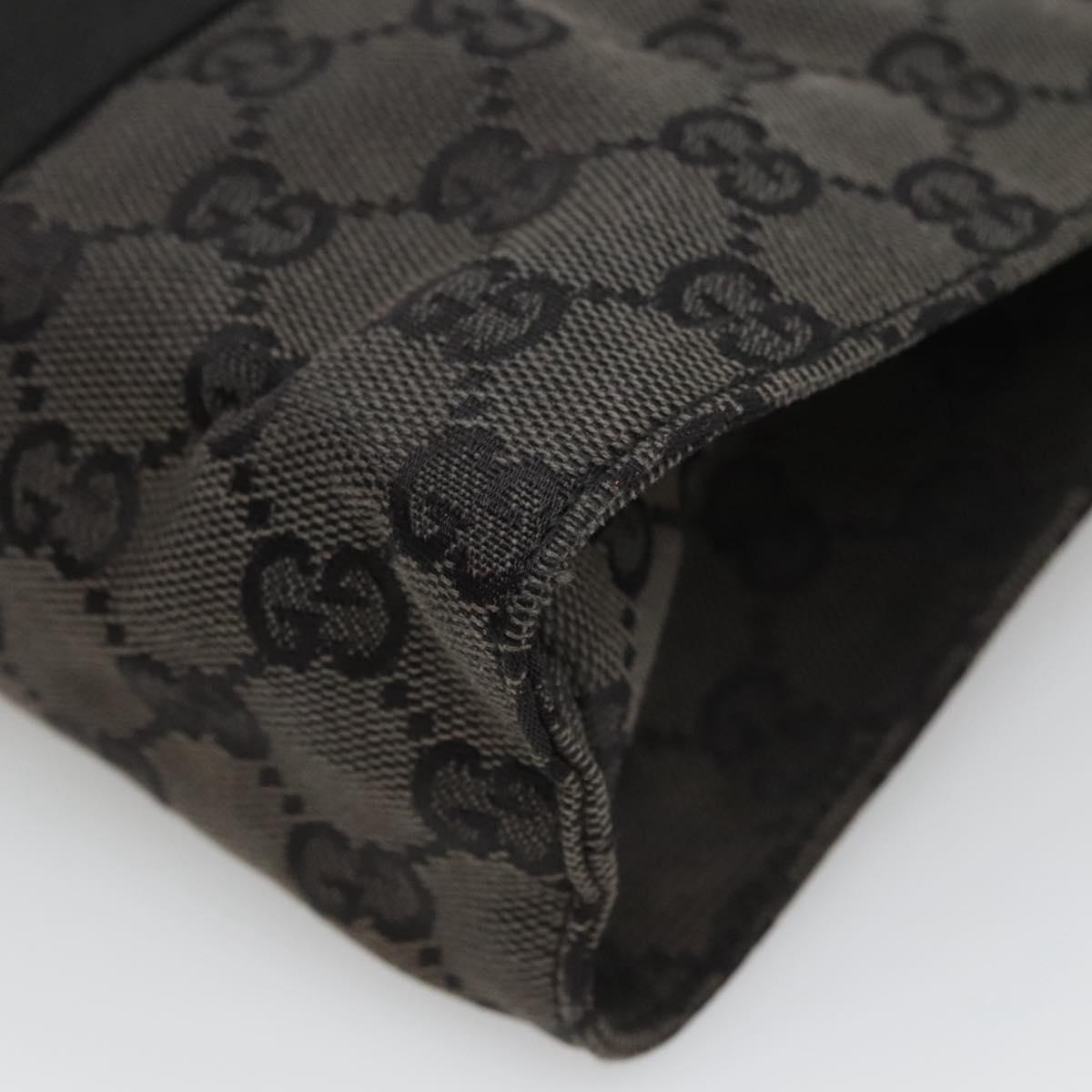 Gucci Gg Canvas Black Canvas Clutch Bag