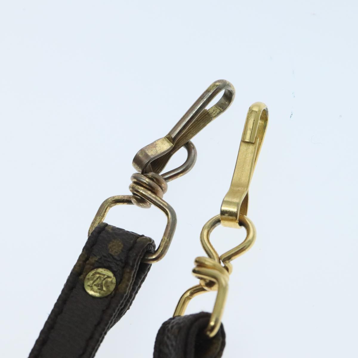 Louis Vuitton Shoulder Strap Brown Canvas Bag Jewelry