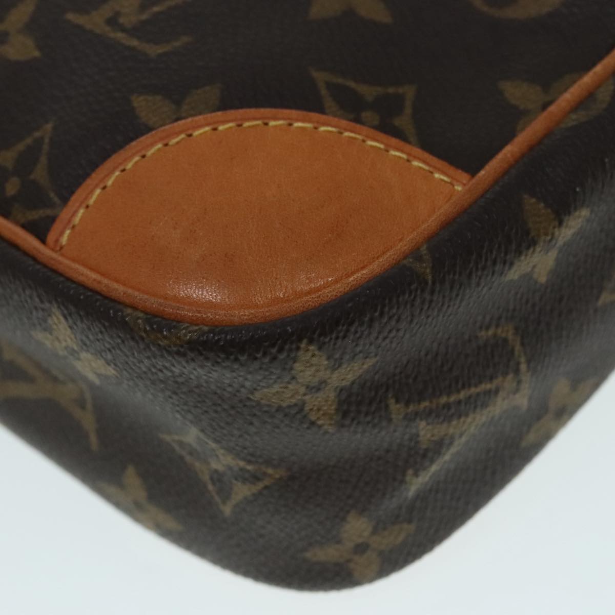 Louis Vuitton Compiegne 28 Brown Canvas Clutch Bag