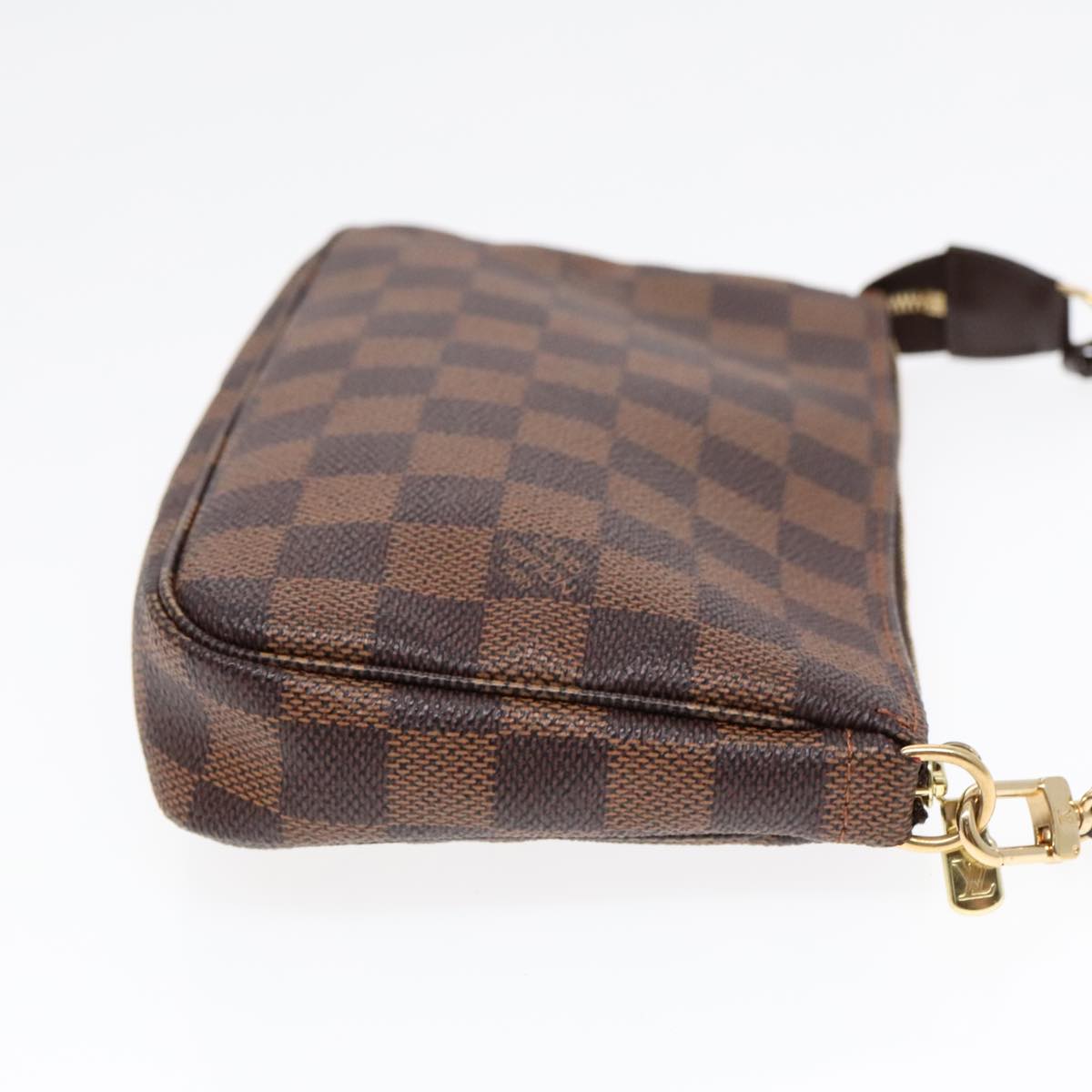 Louis Vuitton Pochette Accessoire Brown Canvas Clutch Bag