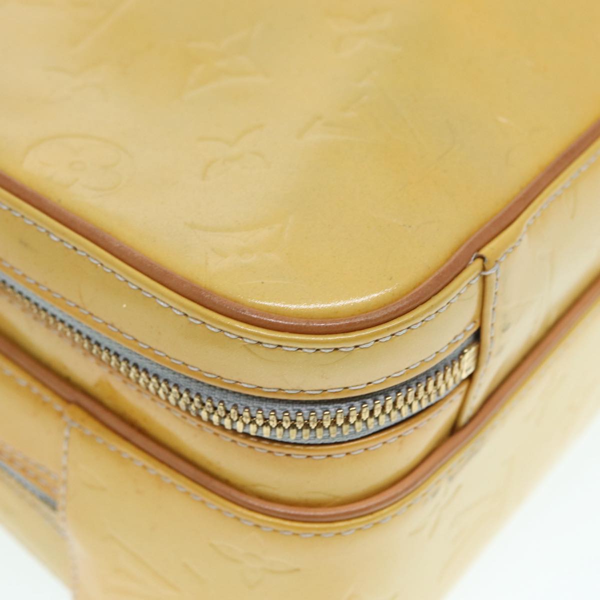 Louis Vuitton Marly Yellow Patent Leather Backpack Bag