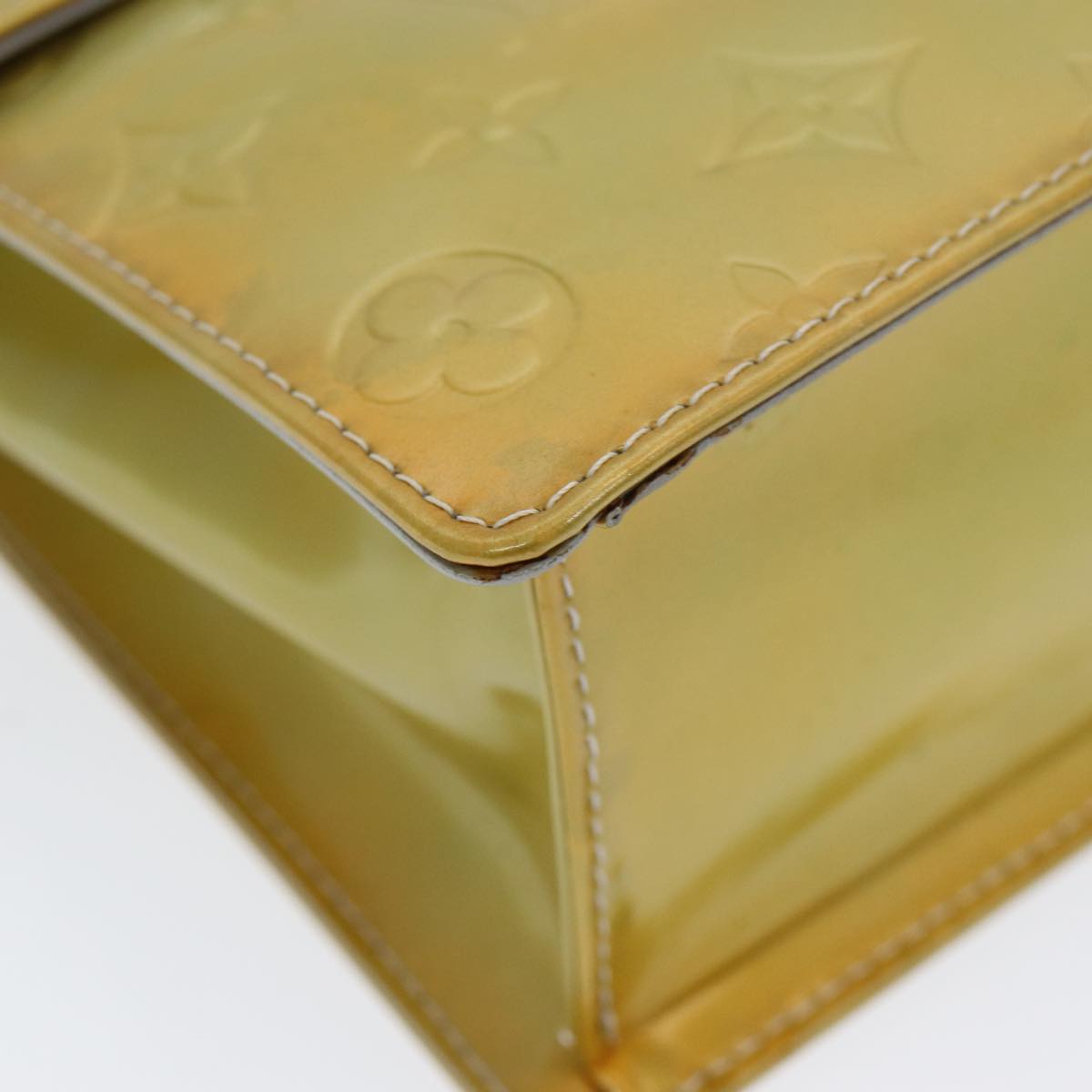 Louis Vuitton Spring Street Khaki Patent Leather Handbag