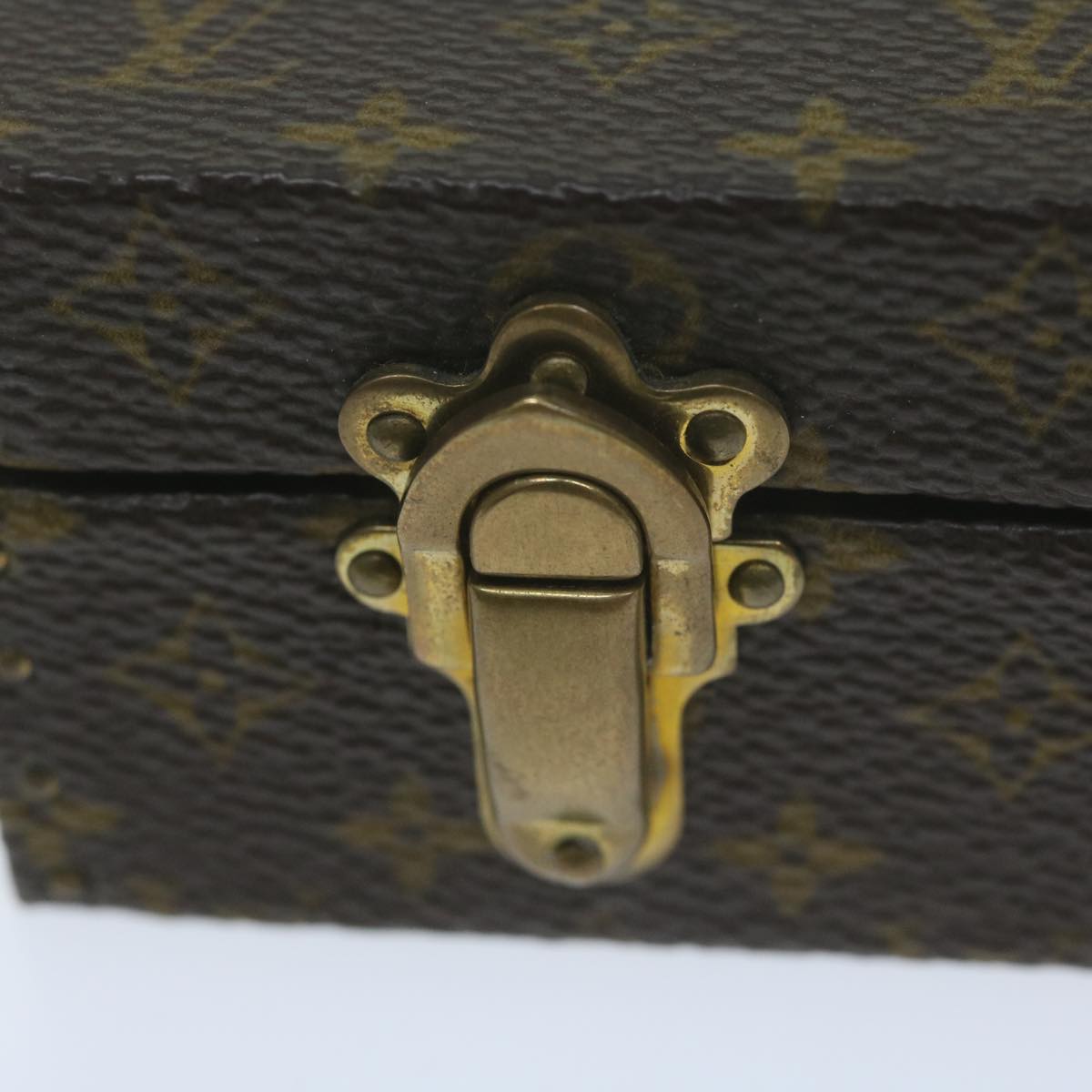 Louis Vuitton Jewelry Case Brown Canvas Jewelleryset Jewelry