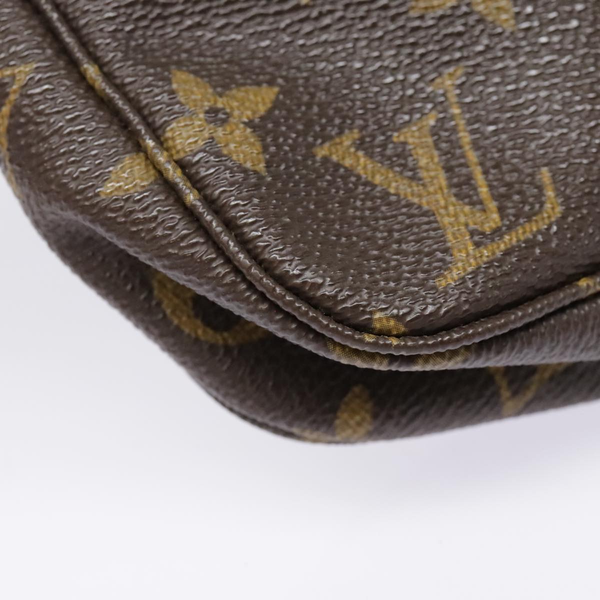 Louis Vuitton Pochette Accessoire Brown Canvas Clutch Bag