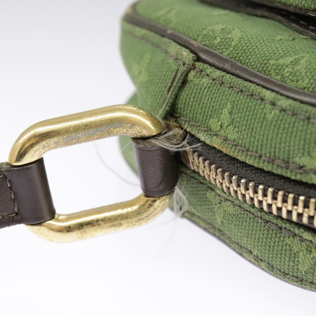 Louis Vuitton Juliette Khaki Canvas Shoulder Bag