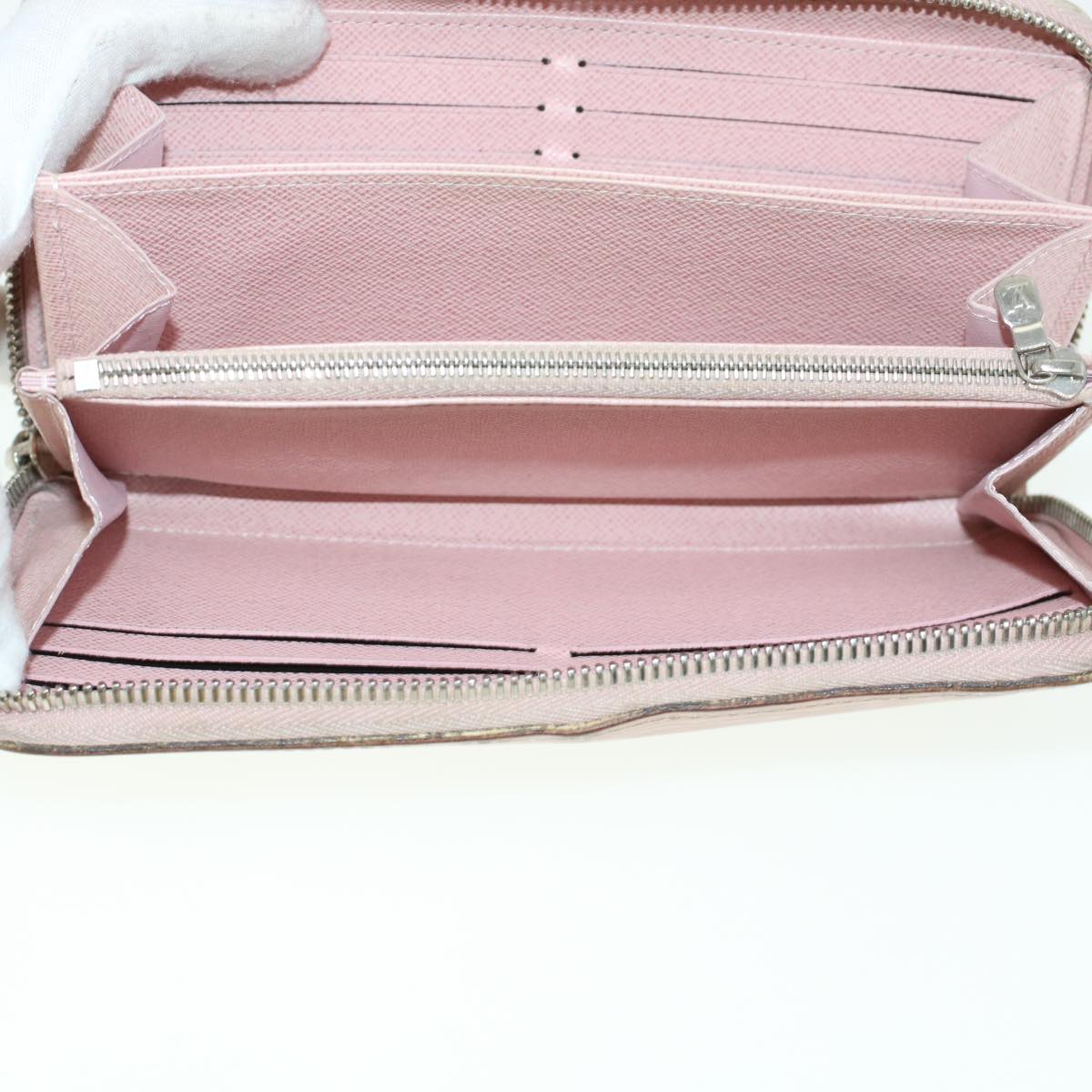 Louis Vuitton Zippy Wallet Pink Leather Wallet