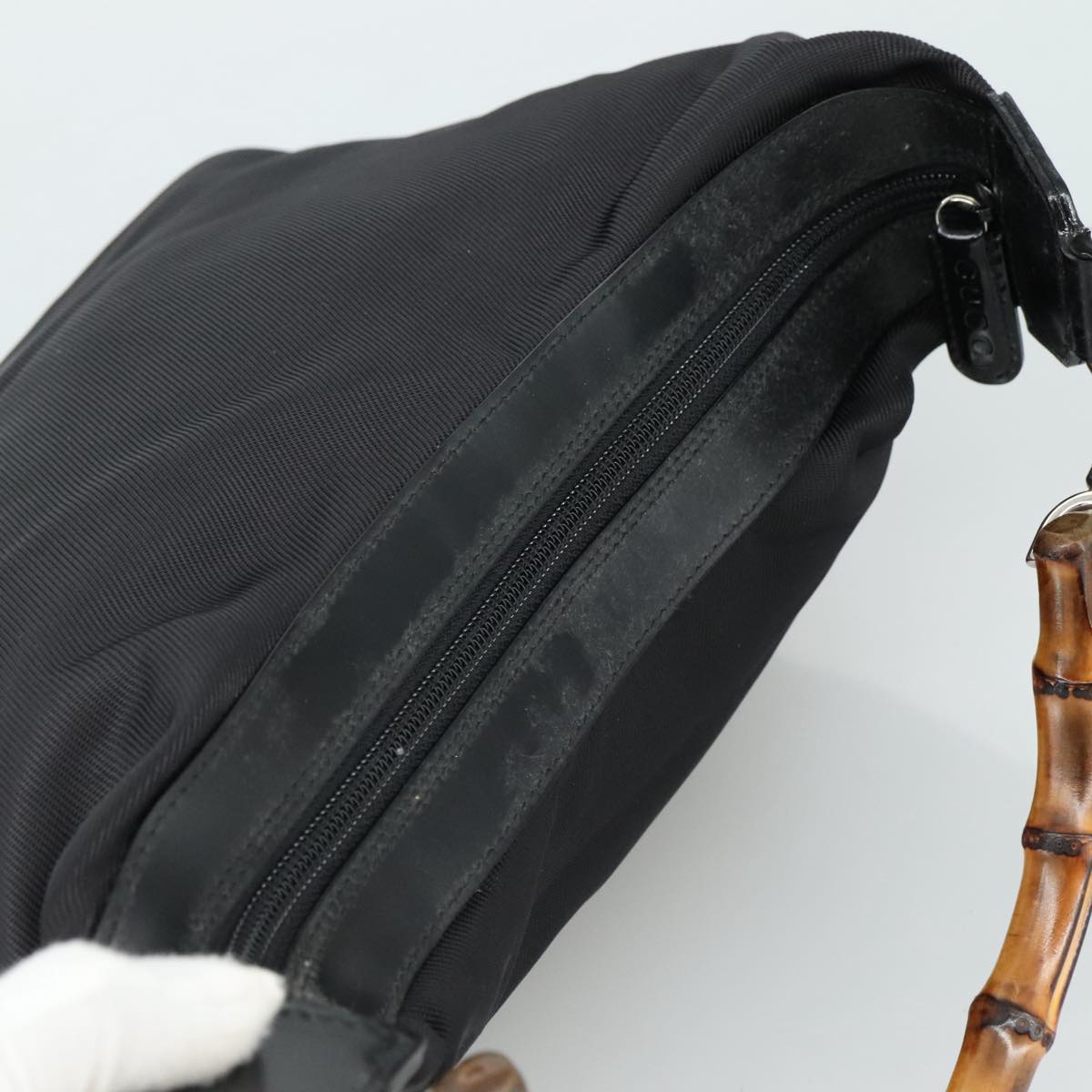 Gucci Bamboo Black Synthetic Handbag