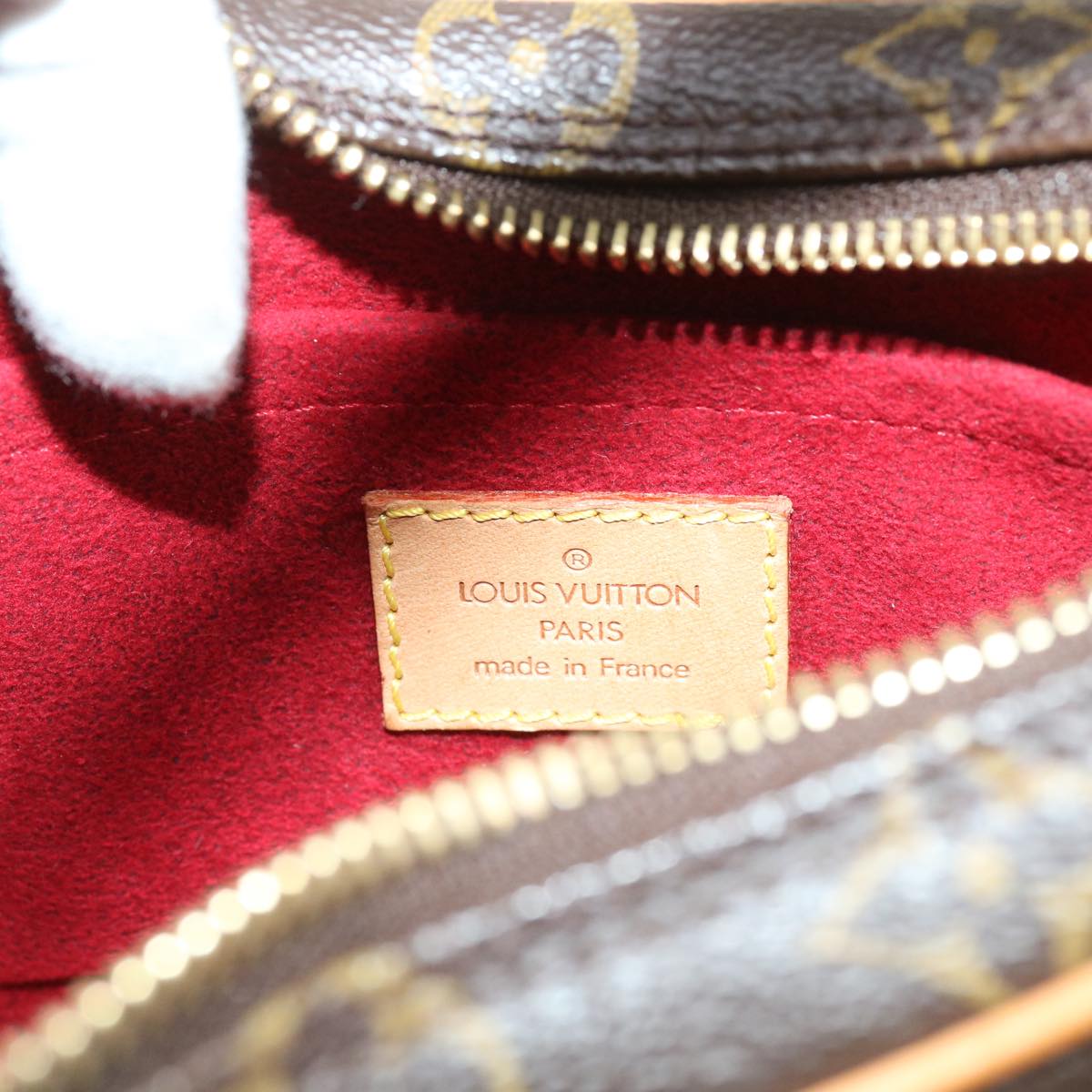 Louis Vuitton Croissant Brown Canvas Shoulder Bag