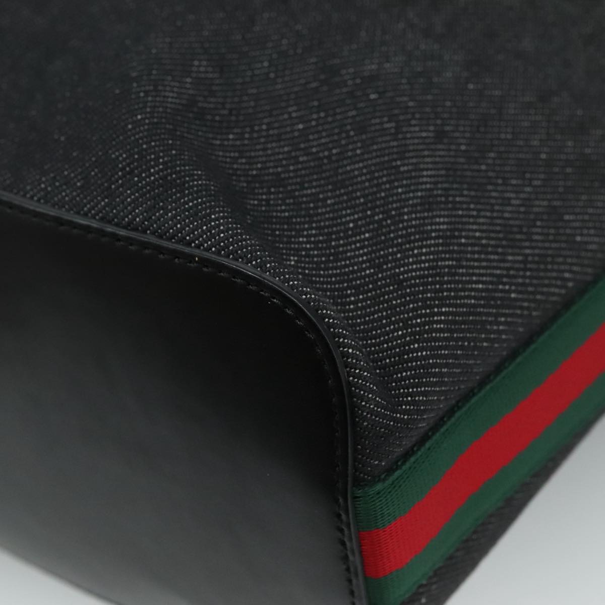 Gucci Ophidia Black Canvas Shoulder Bag