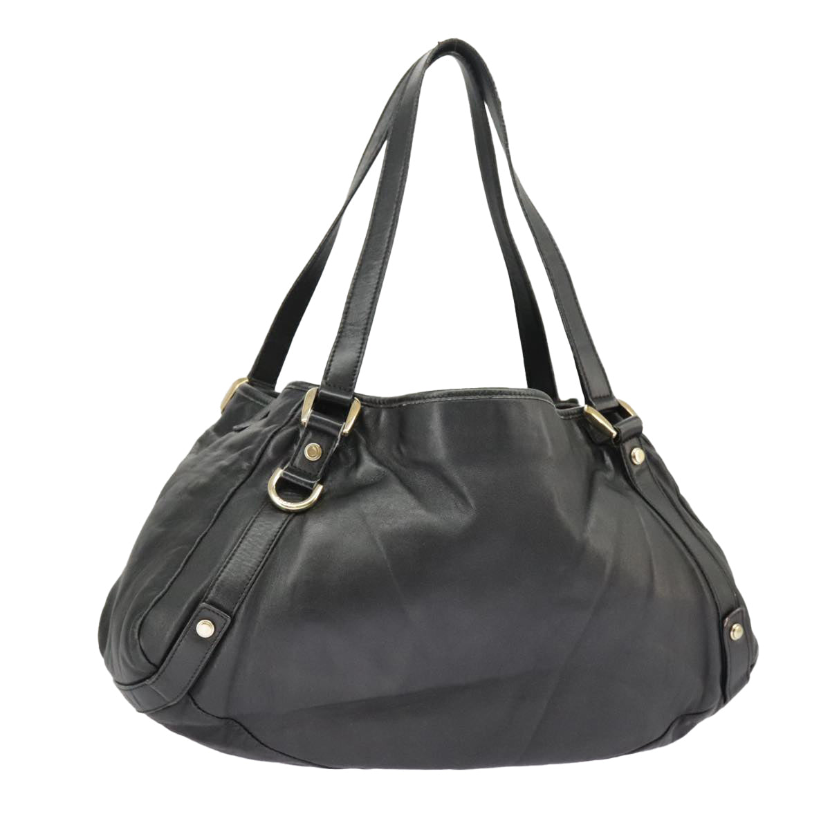 Gucci Abbey Black Leather Tote Bag ()