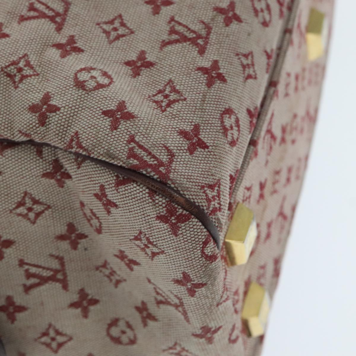 Louis Vuitton Josephine Red Canvas Handbag