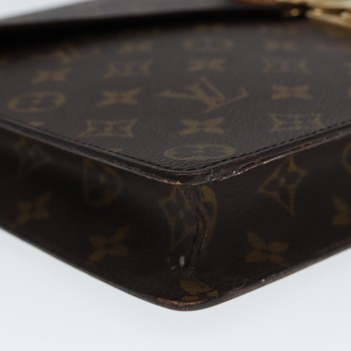 Louis Vuitton Senateur Brown Canvas Briefcase Bag