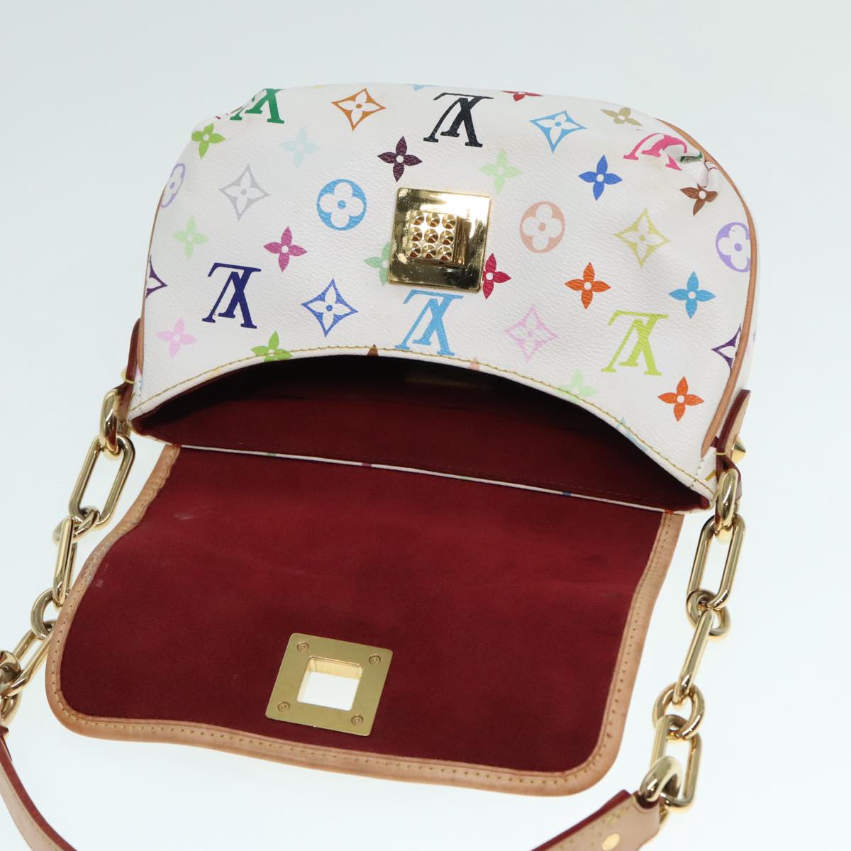 Louis Vuitton Patti White Canvas Shoulder Bag