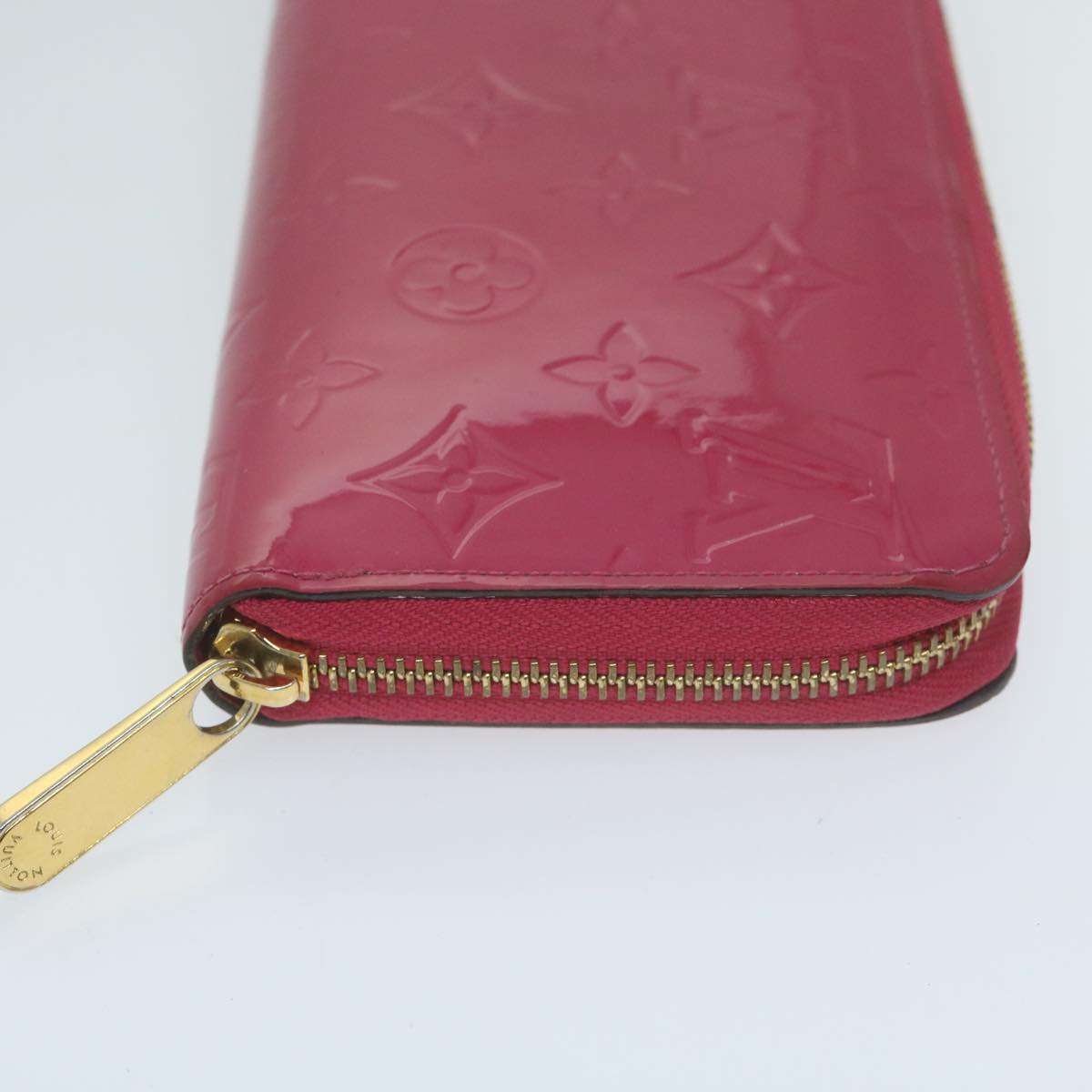 Louis Vuitton Zippy Wallet Pink Patent Leather Wallet