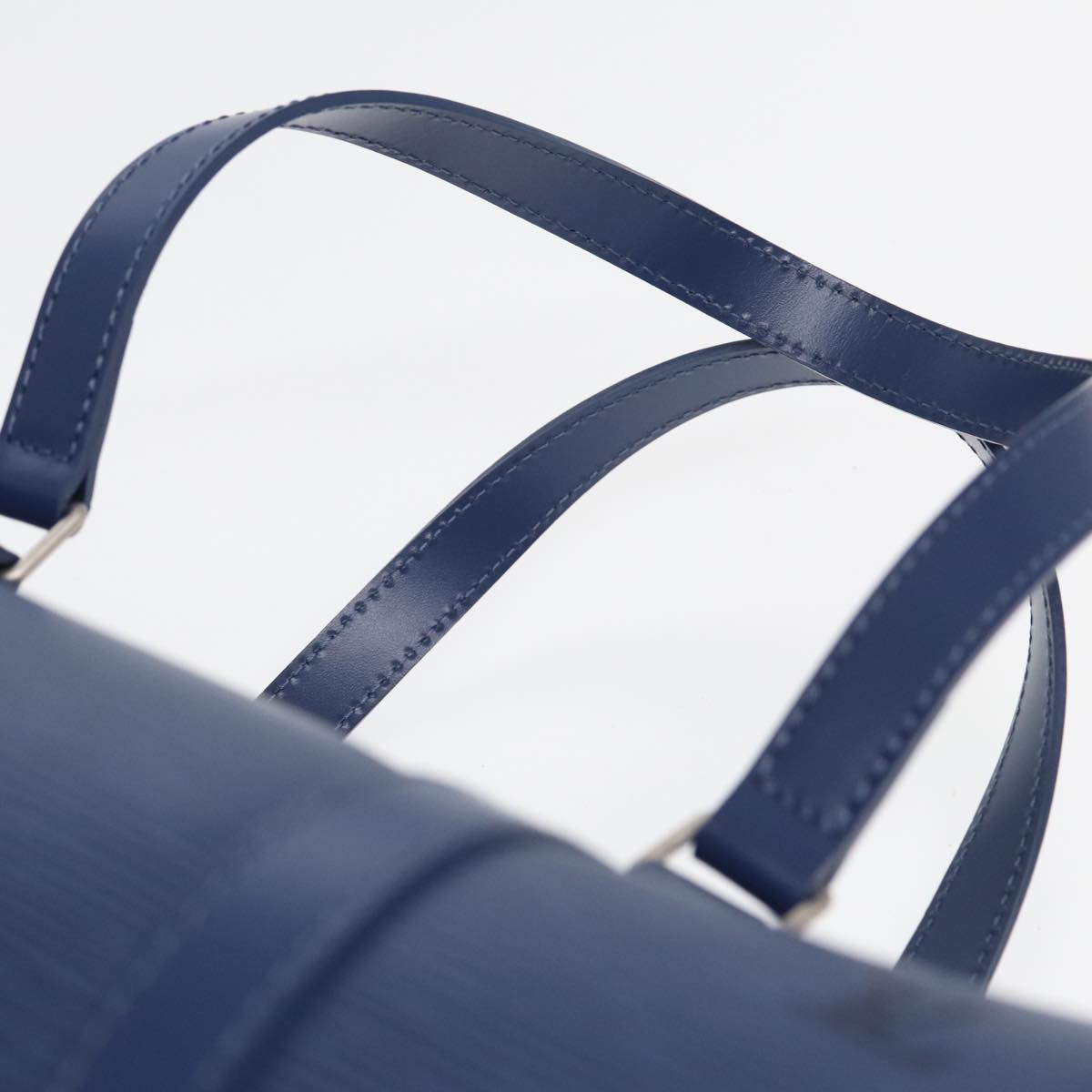 Louis Vuitton Papillon 30 Blue Leather Handbag