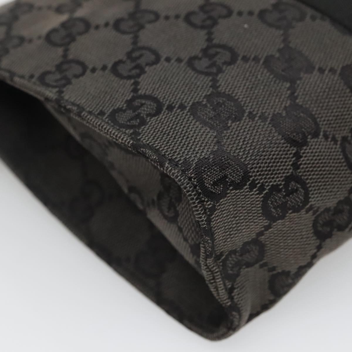 Gucci Gg Canvas Black Canvas Clutch Bag