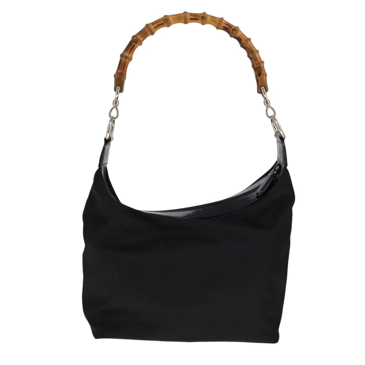 Gucci Bamboo Black Synthetic Handbag
