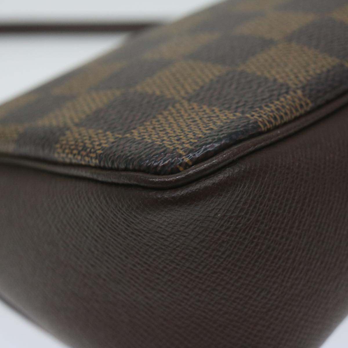 Louis Vuitton Cosmetic Pouch Brown Canvas Clutch Bag
