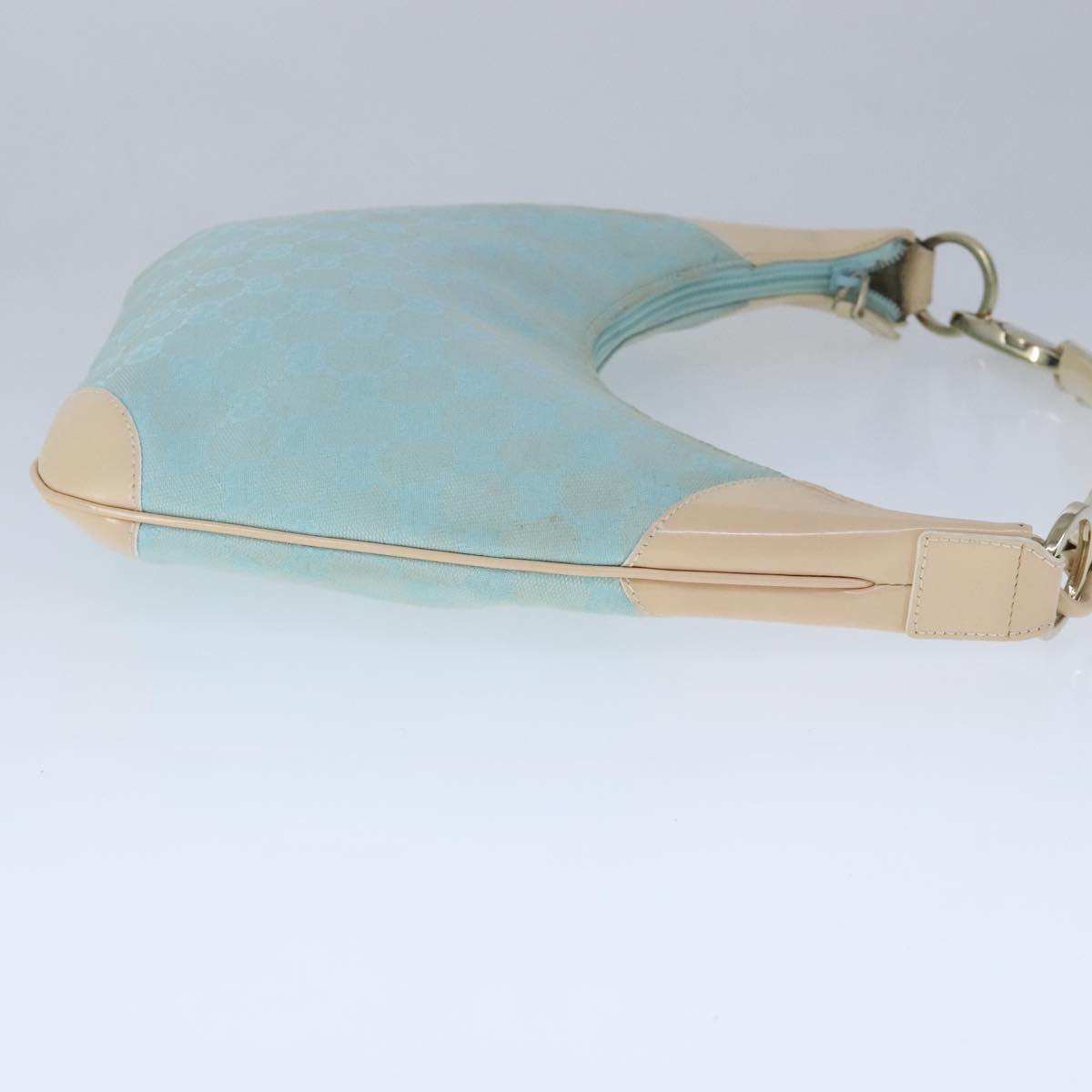Gucci Hobo Blue Canvas Shoulder Bag
