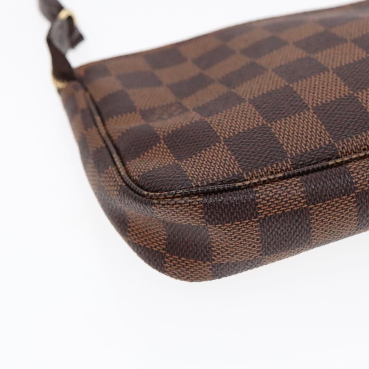 Louis Vuitton Pochette Accessoire Brown Canvas Clutch Bag
