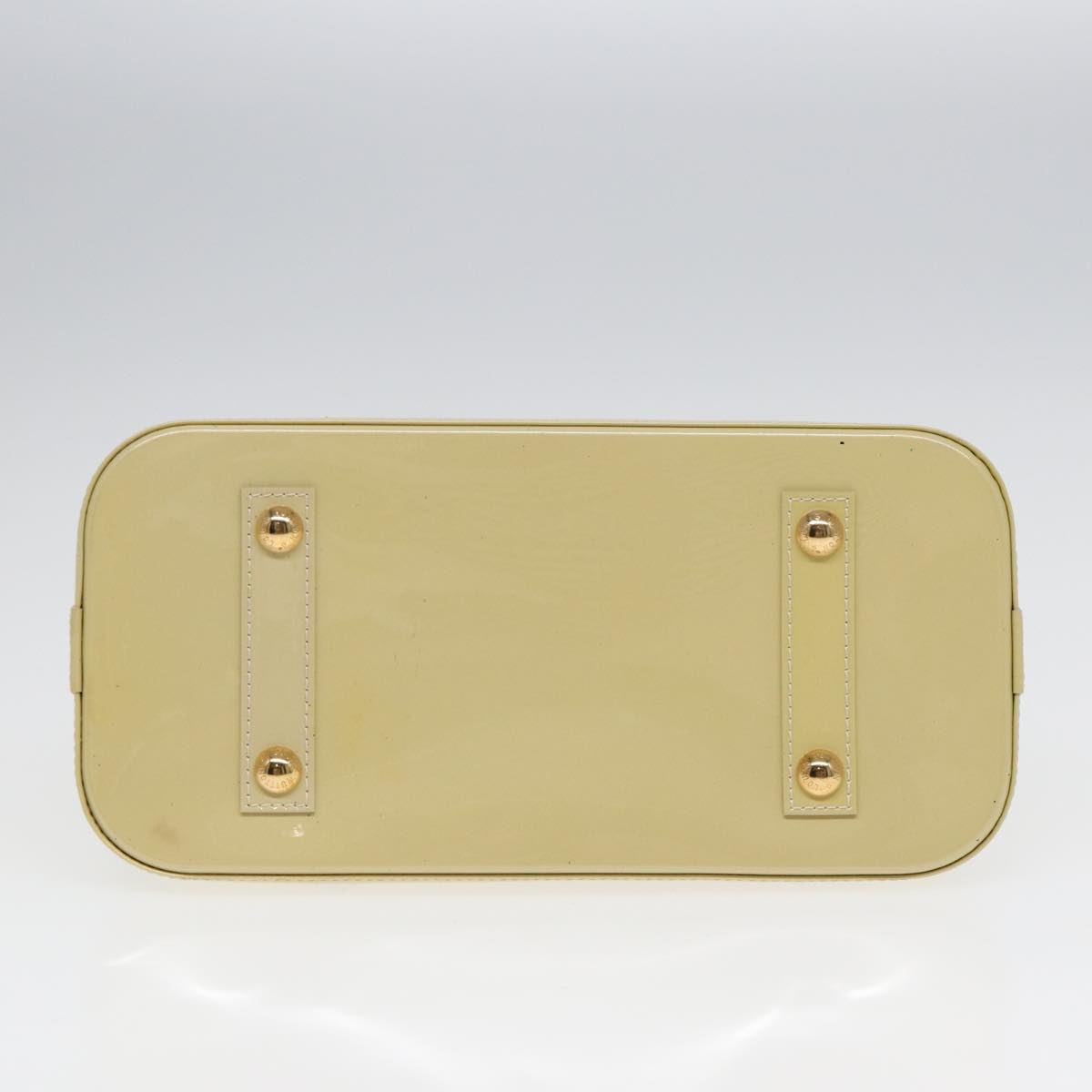 Louis Vuitton Alma Ecru Patent Leather Handbag