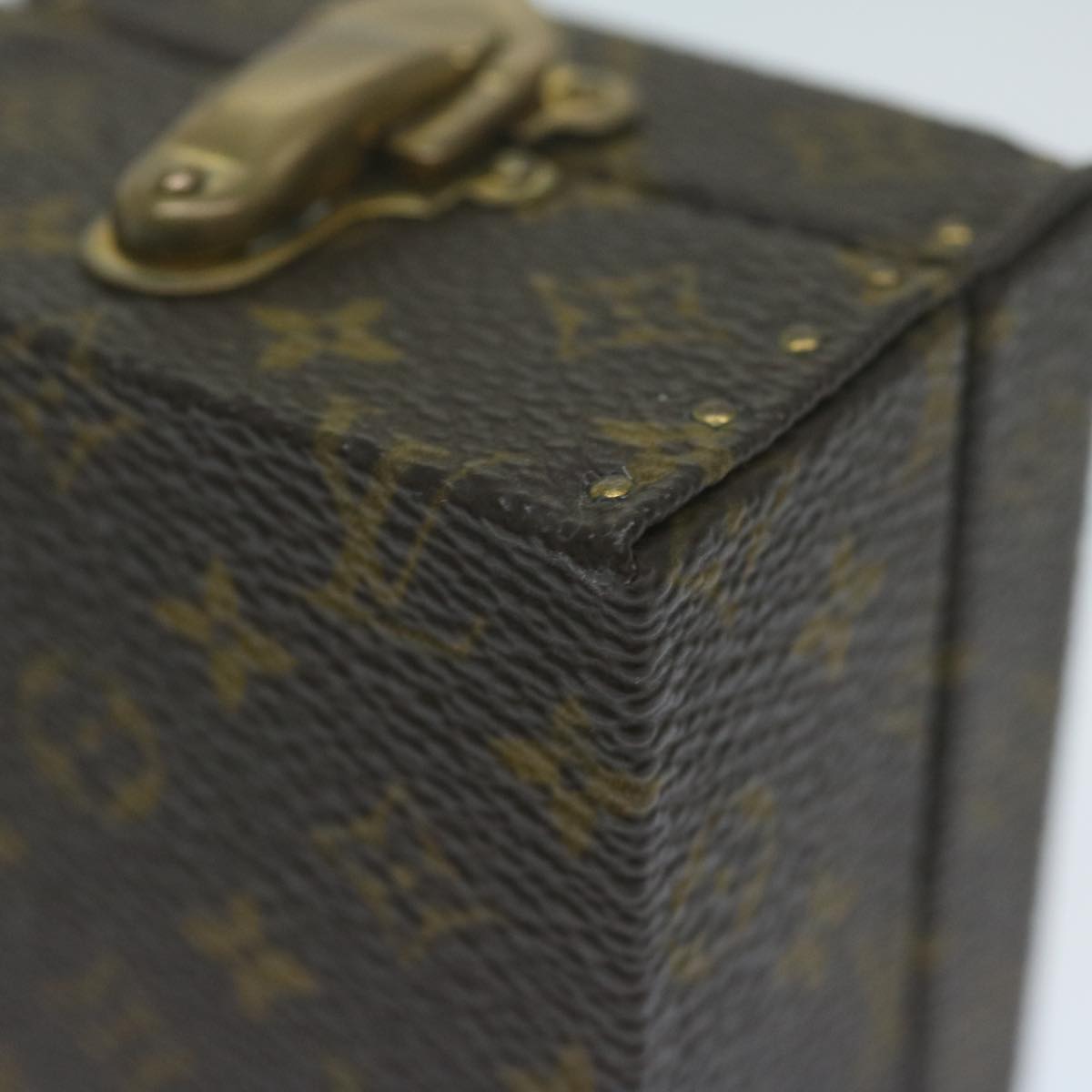 Louis Vuitton Jewelry Case Brown Canvas Jewelleryset Jewelry