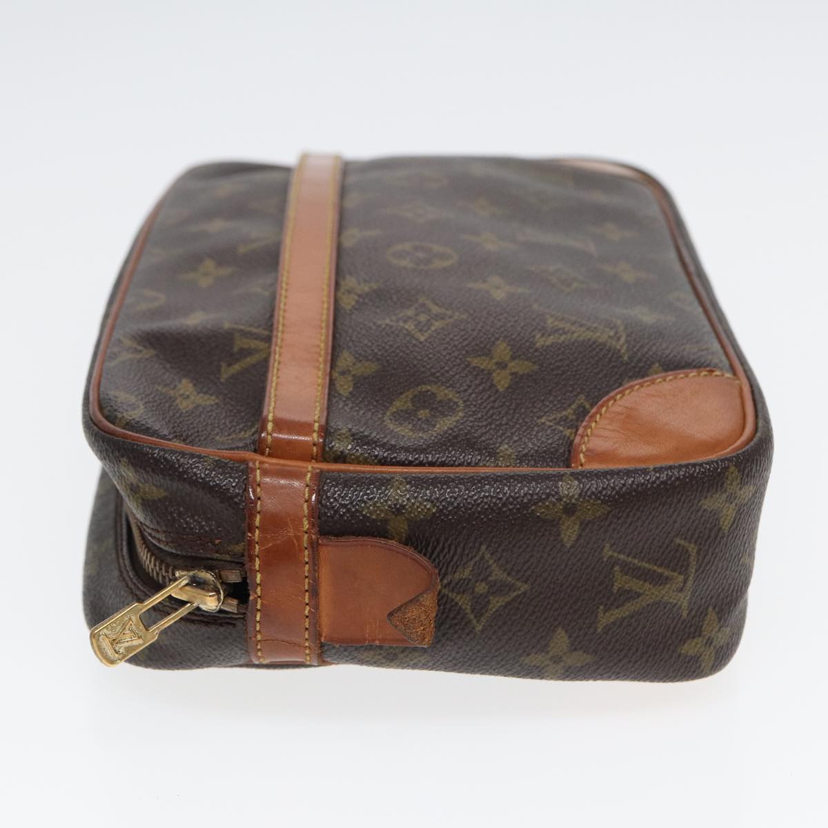 Louis Vuitton Compiegne 28 Brown Canvas Clutch Bag