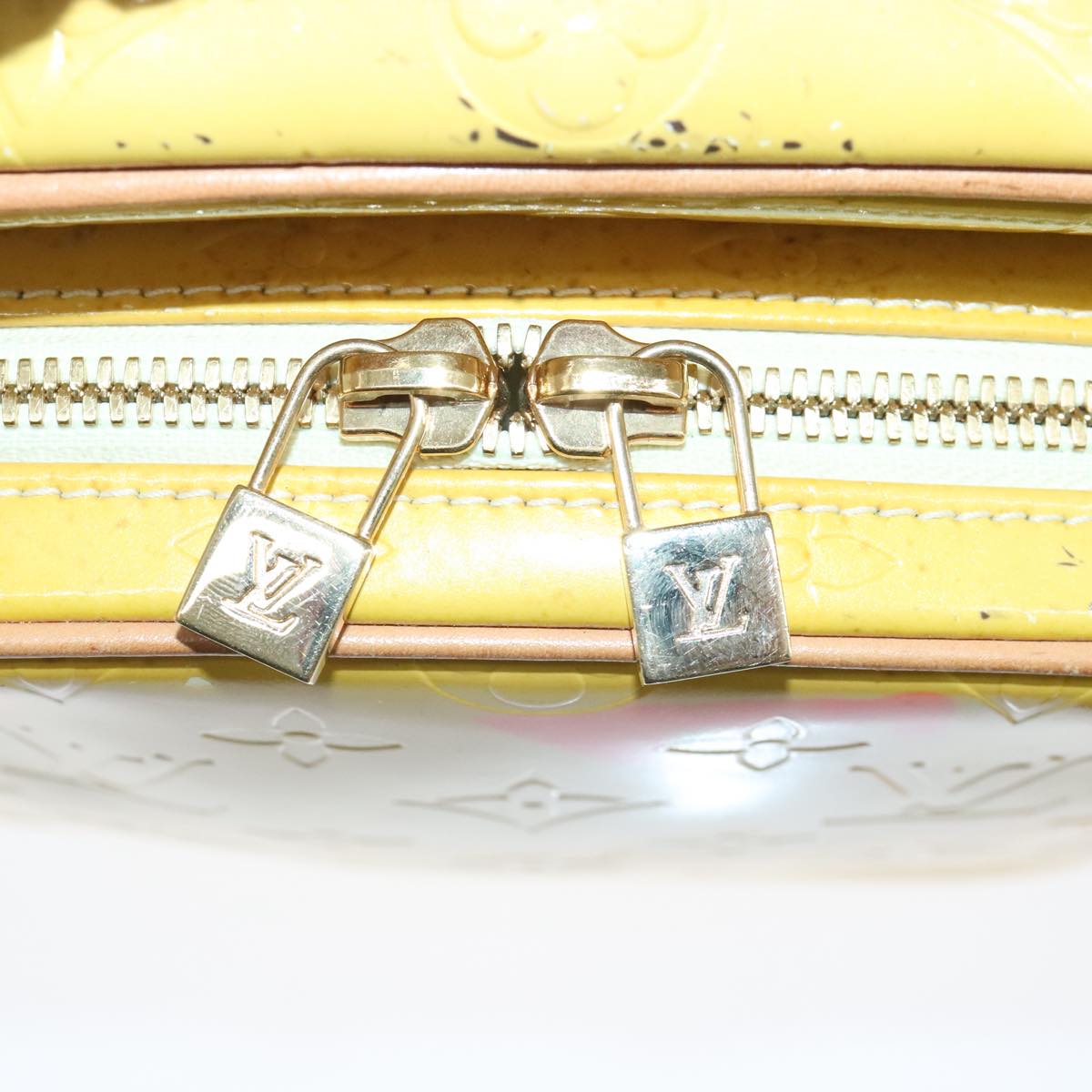 Louis Vuitton Wooster Yellow Patent Leather Shoulder Bag