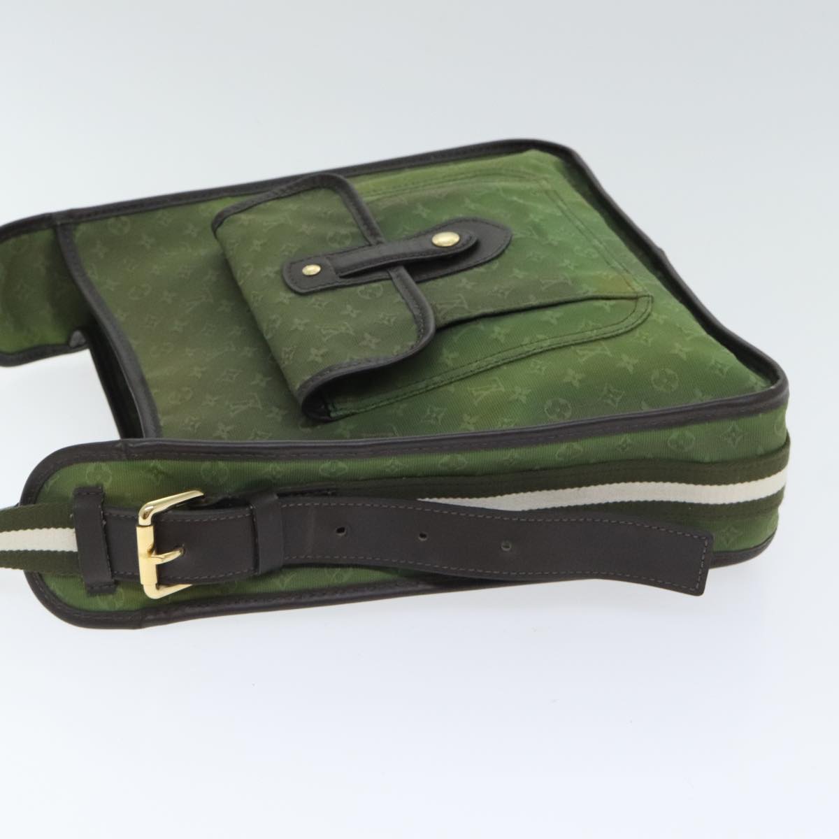 Louis Vuitton Mary Kate Green Canvas Shoulder Bag