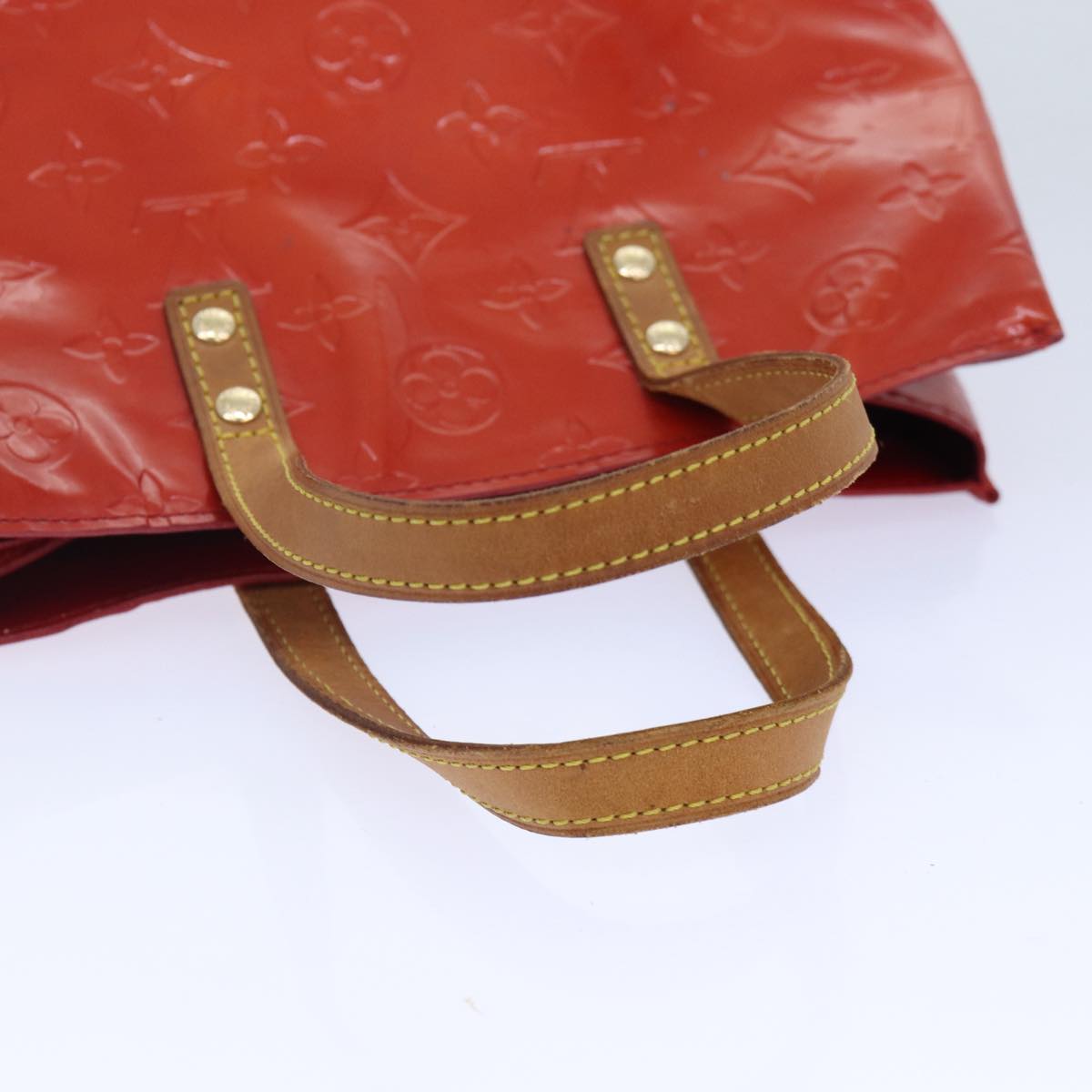 Louis Vuitton Reade Red Patent Leather Handbag